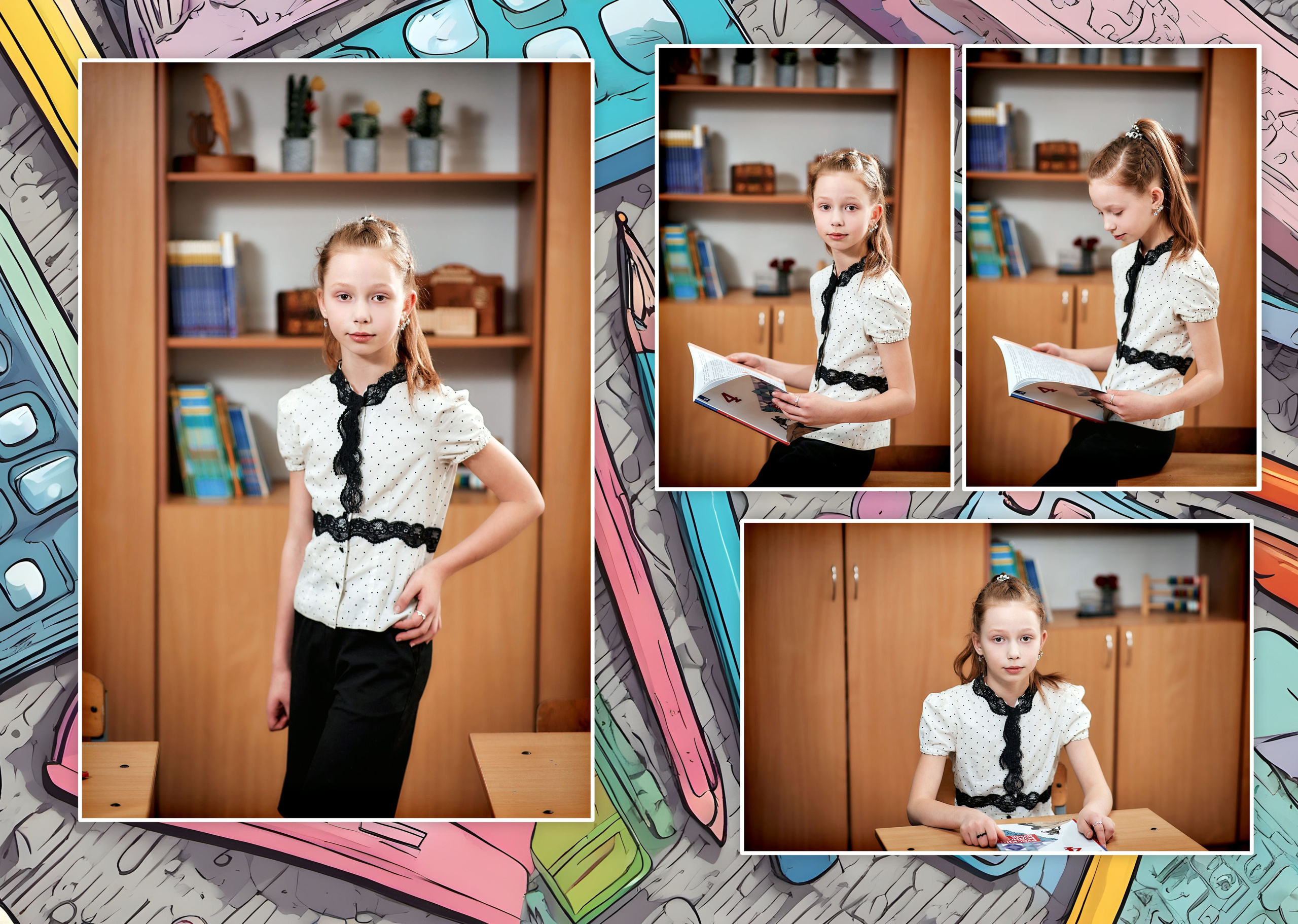 Выпускные альбомы — 4 класс. Фотограф Пустошка и Псковская область (Себеж, Великие Луки, Опочка и др.)