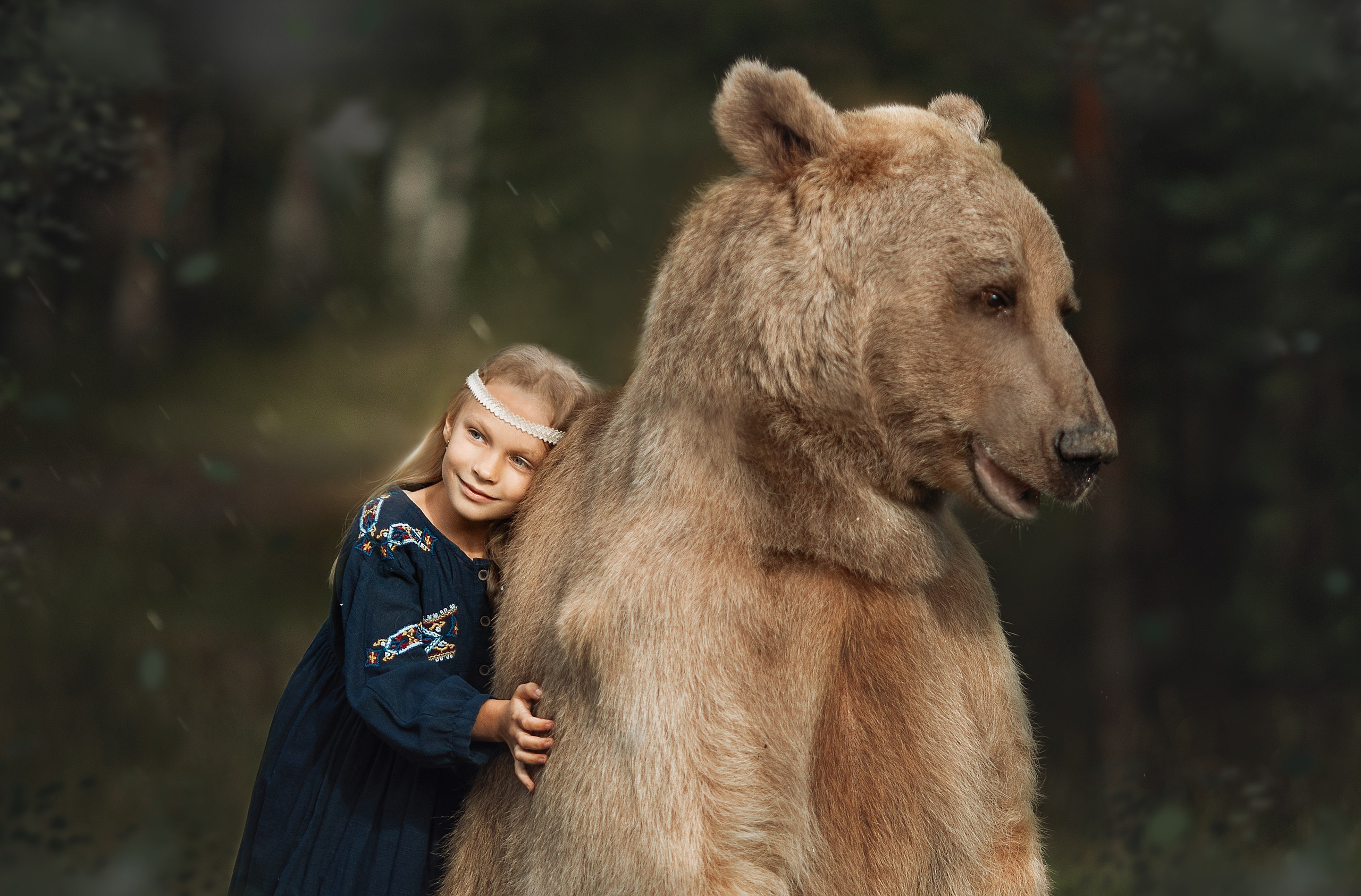 Фотосессия с медведем. Фотограф Лия Милк | Москва, Подмосковье