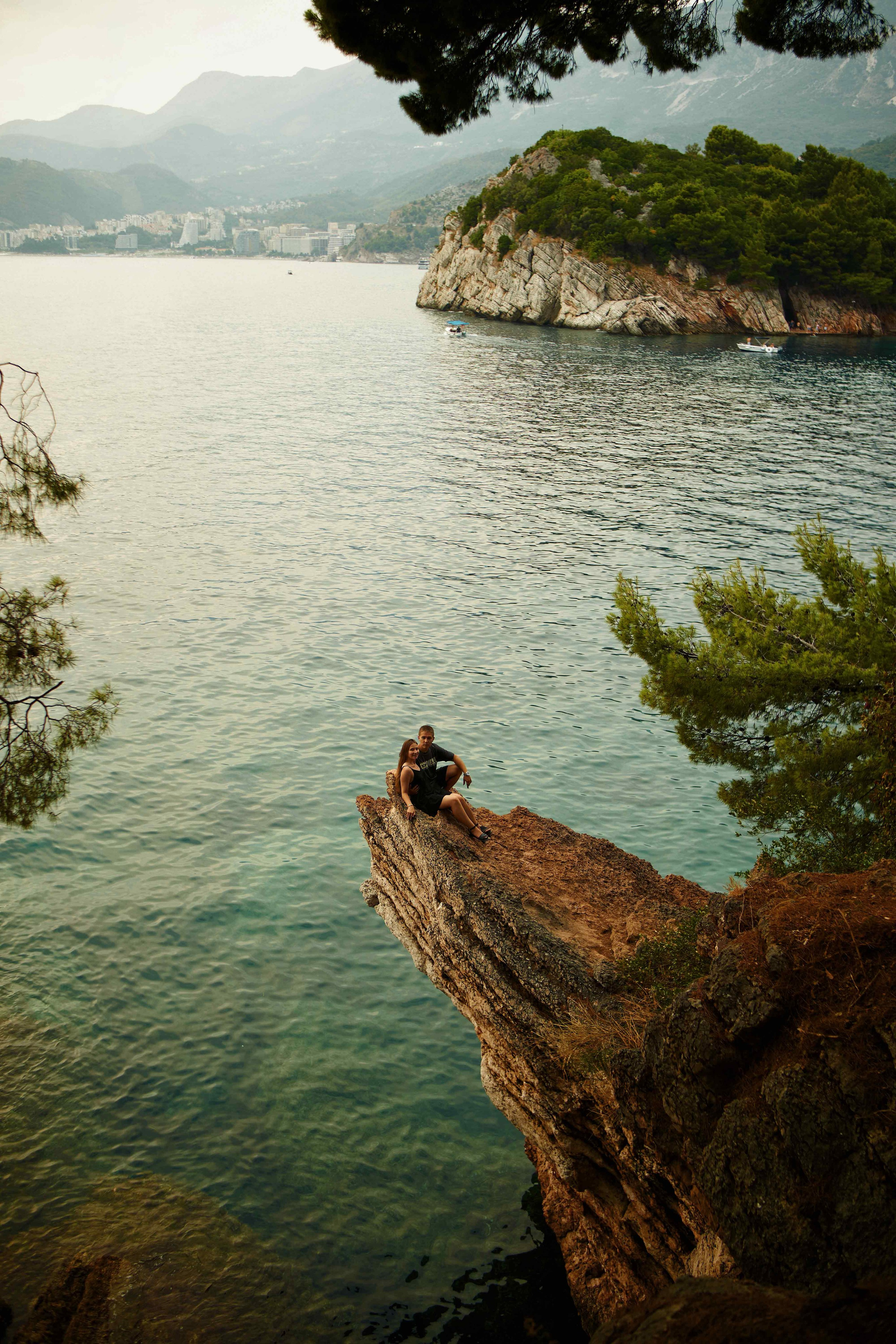 Love Story Photoshoot in Montenegro | Couple on the Beach at Sveti Stefan