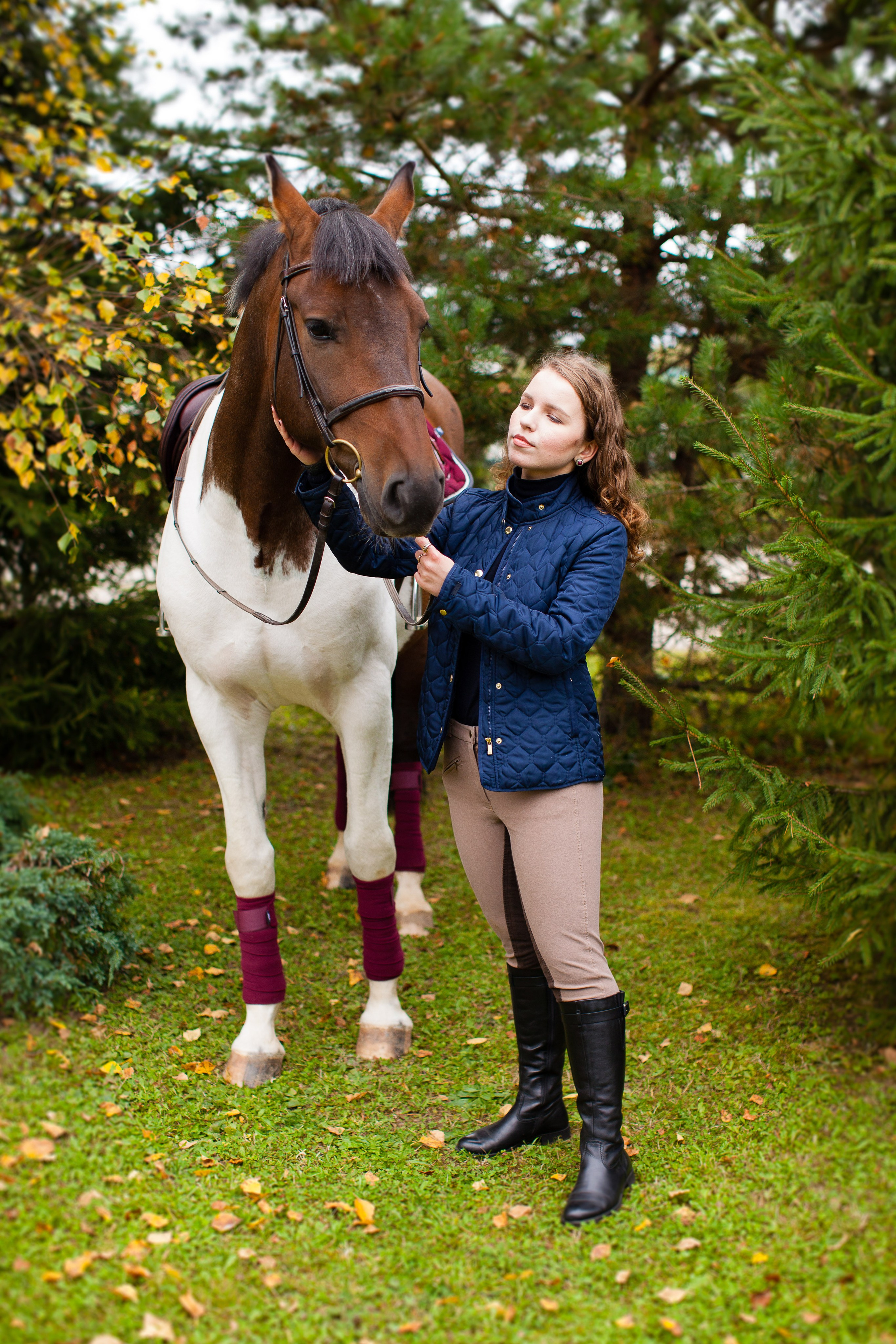 Осенняя съёмка в конном клубе для Виктории. Портретный и семейный фотограф Юлия Герман