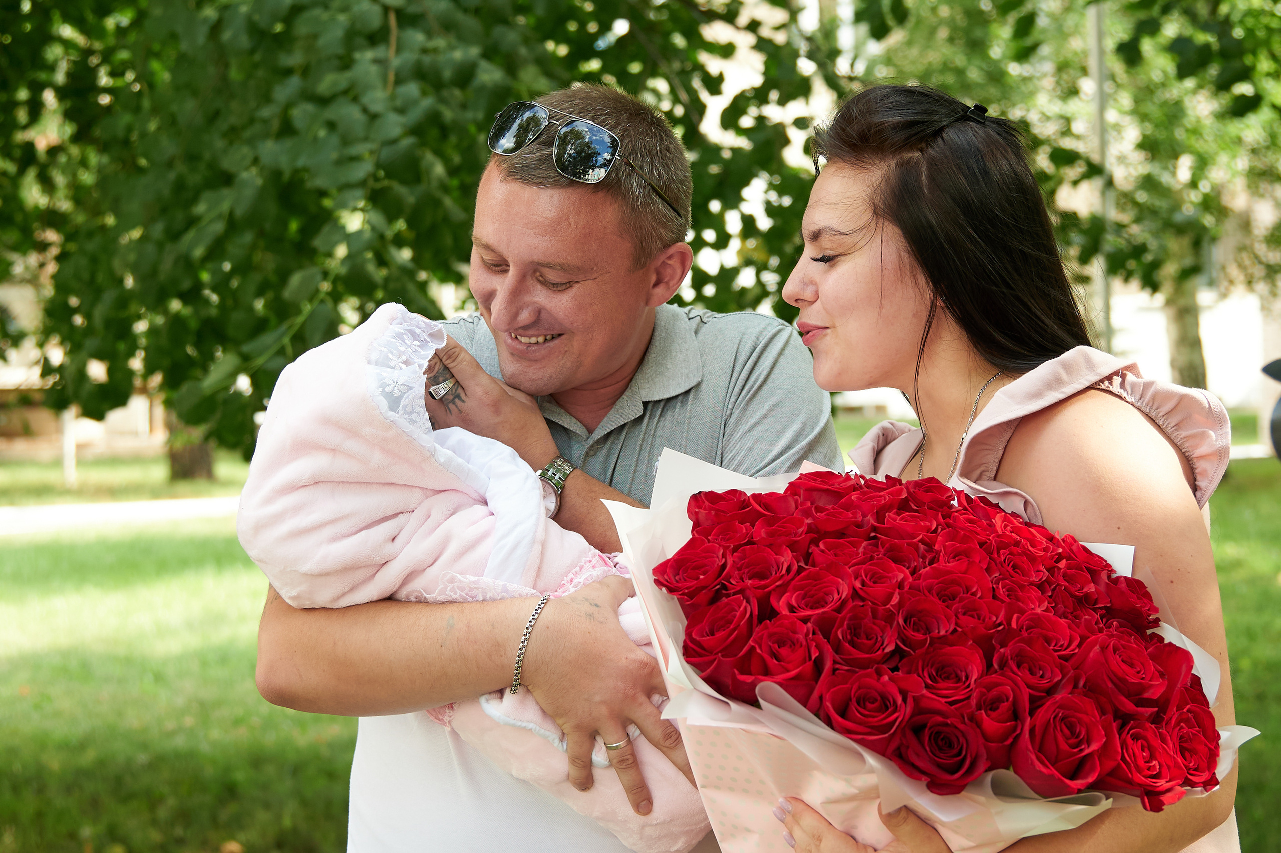 Выписка из роддома. Семейный фотограф Владимир Просвиркин. г. Самара