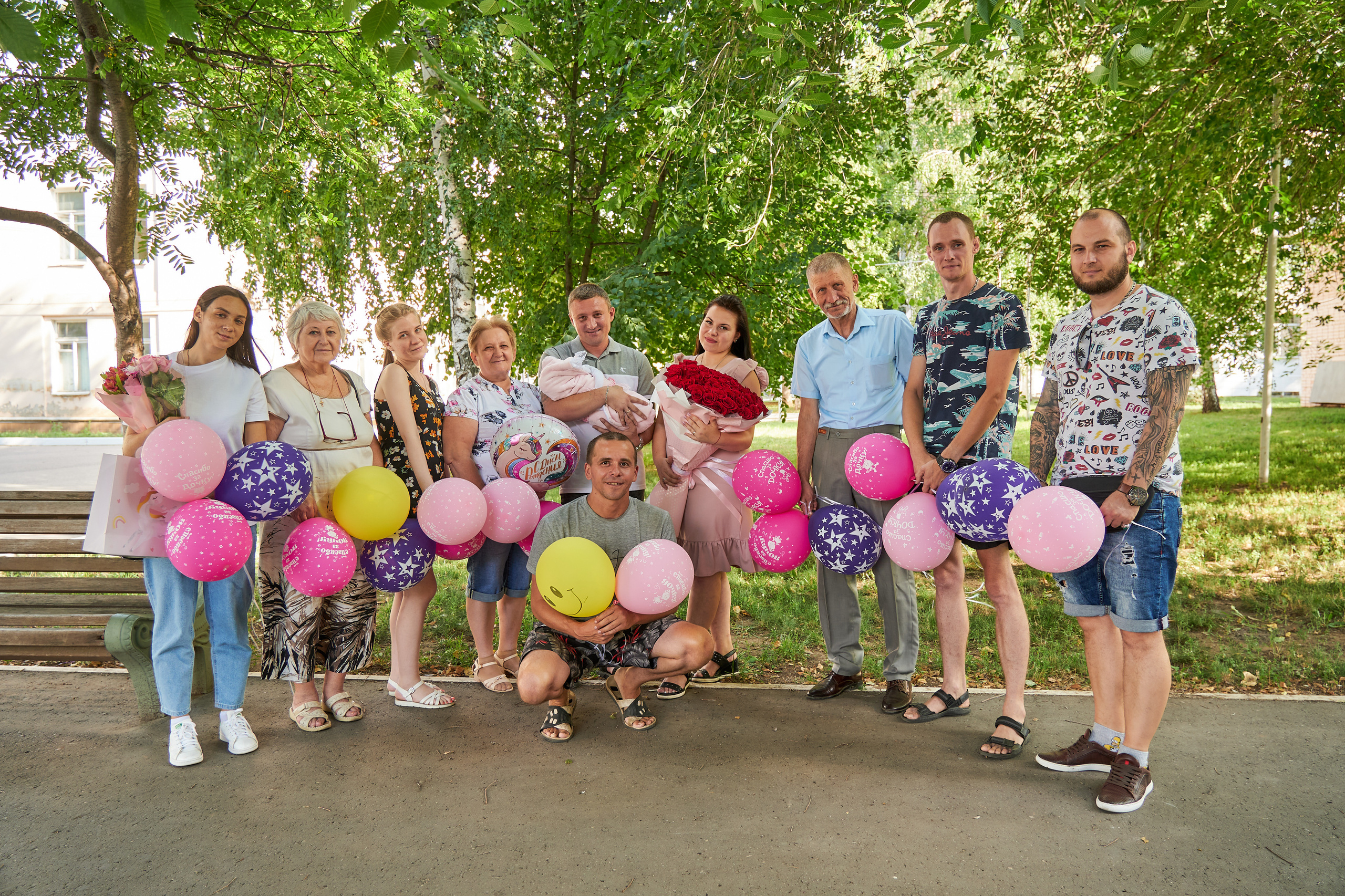 Выписка из роддома. Семейный фотограф Владимир Просвиркин. г. Самара