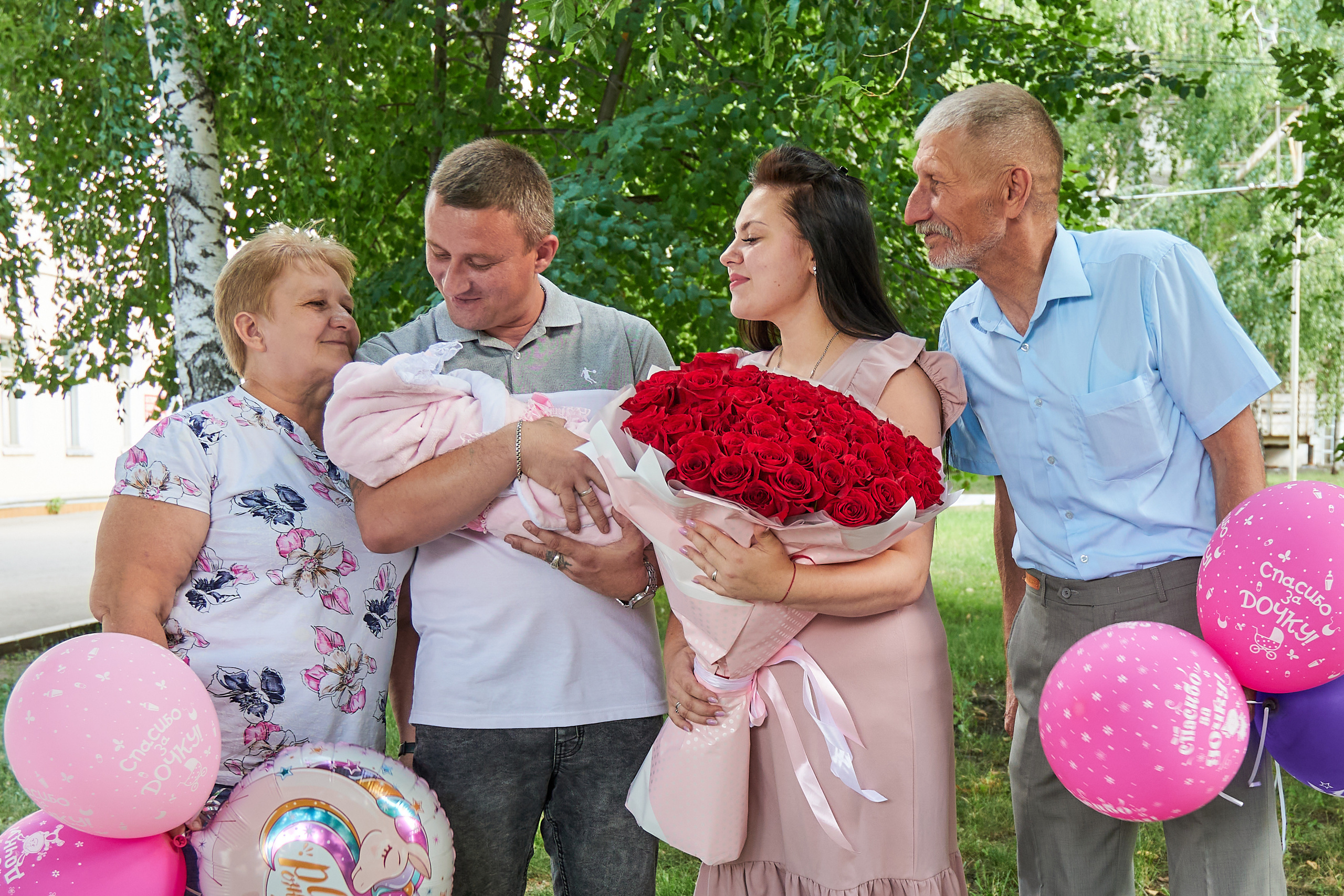 Выписка из роддома. Семейный фотограф Владимир Просвиркин. г. Самара