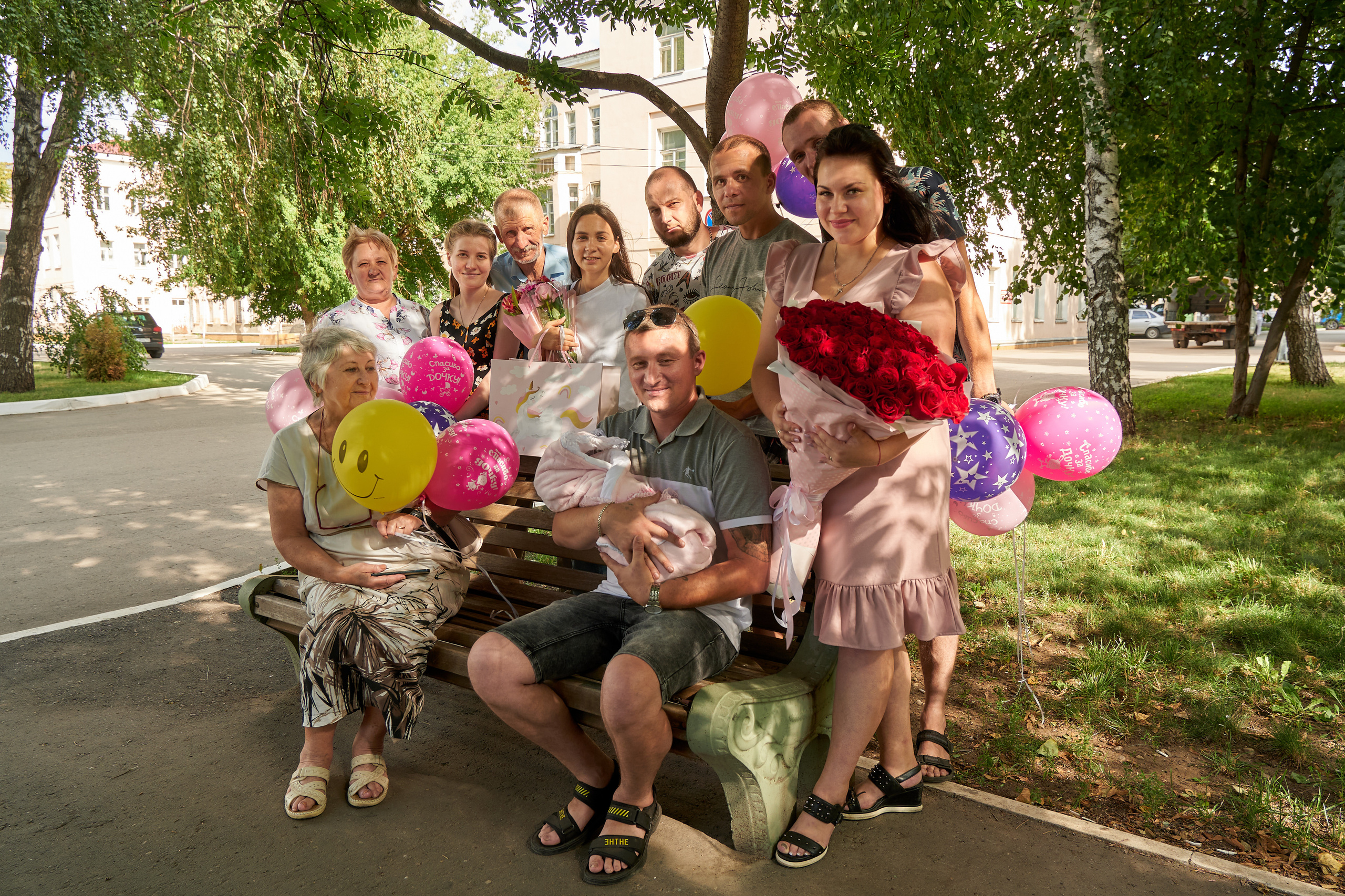 Выписка из роддома. Семейный фотограф Владимир Просвиркин. г. Самара