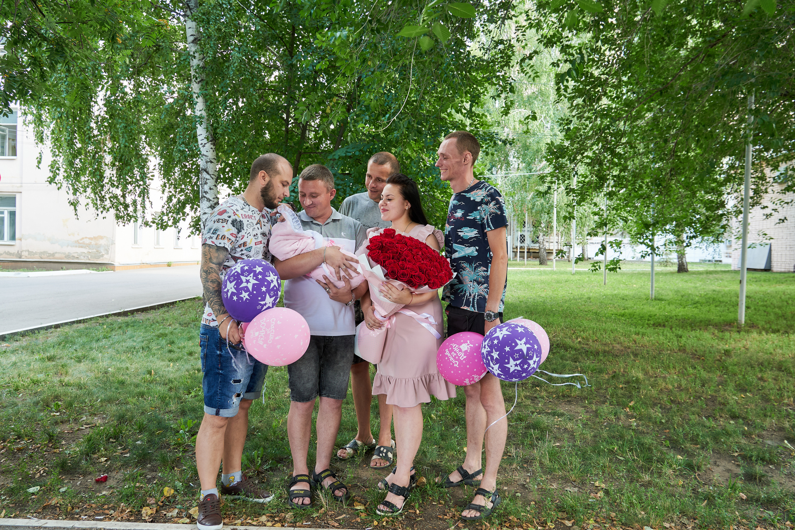 Выписка из роддома. Семейный фотограф Владимир Просвиркин. г. Самара
