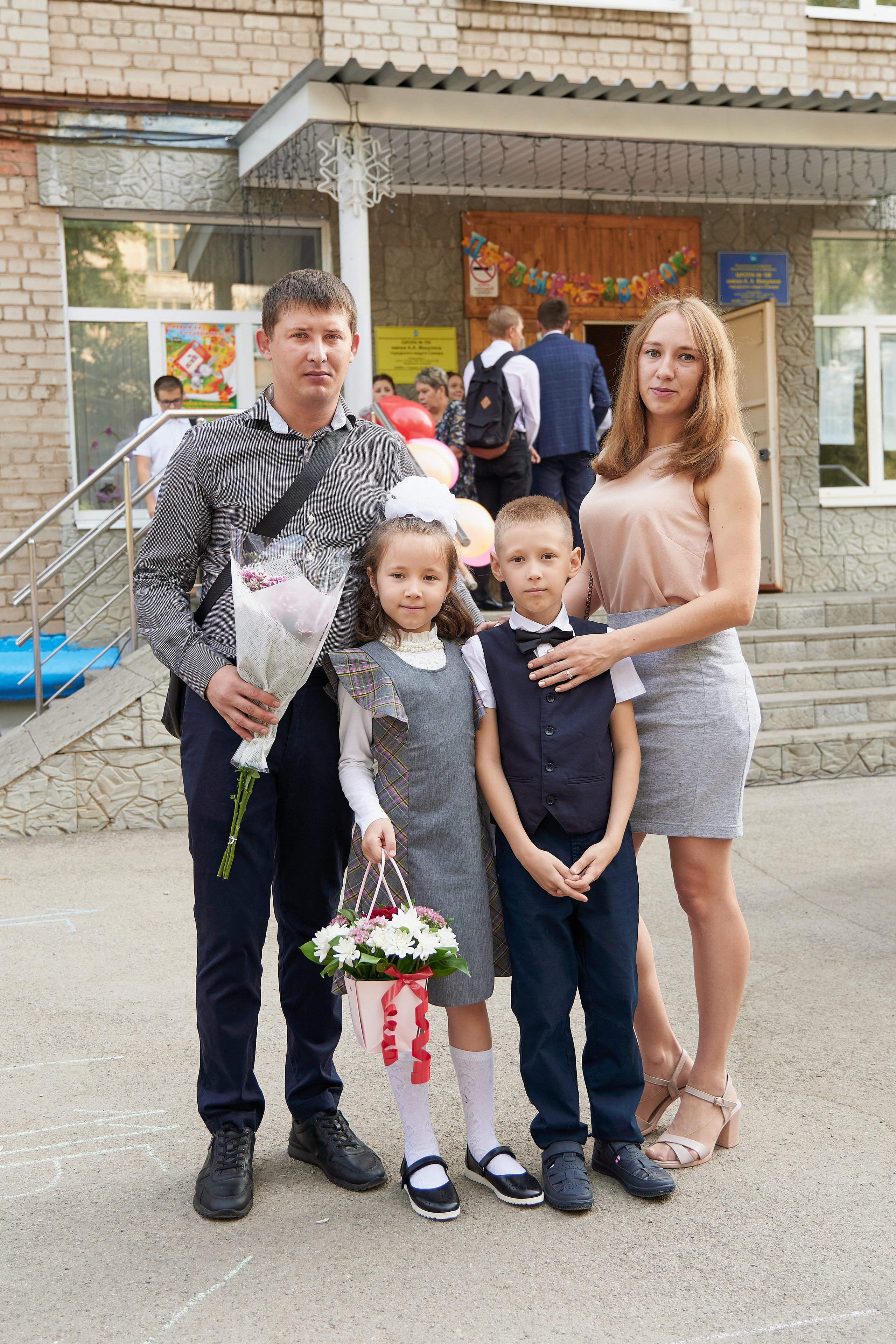 День знаний. 1 сентября. Семейный фотограф Владимир Просвиркин. г. Самара