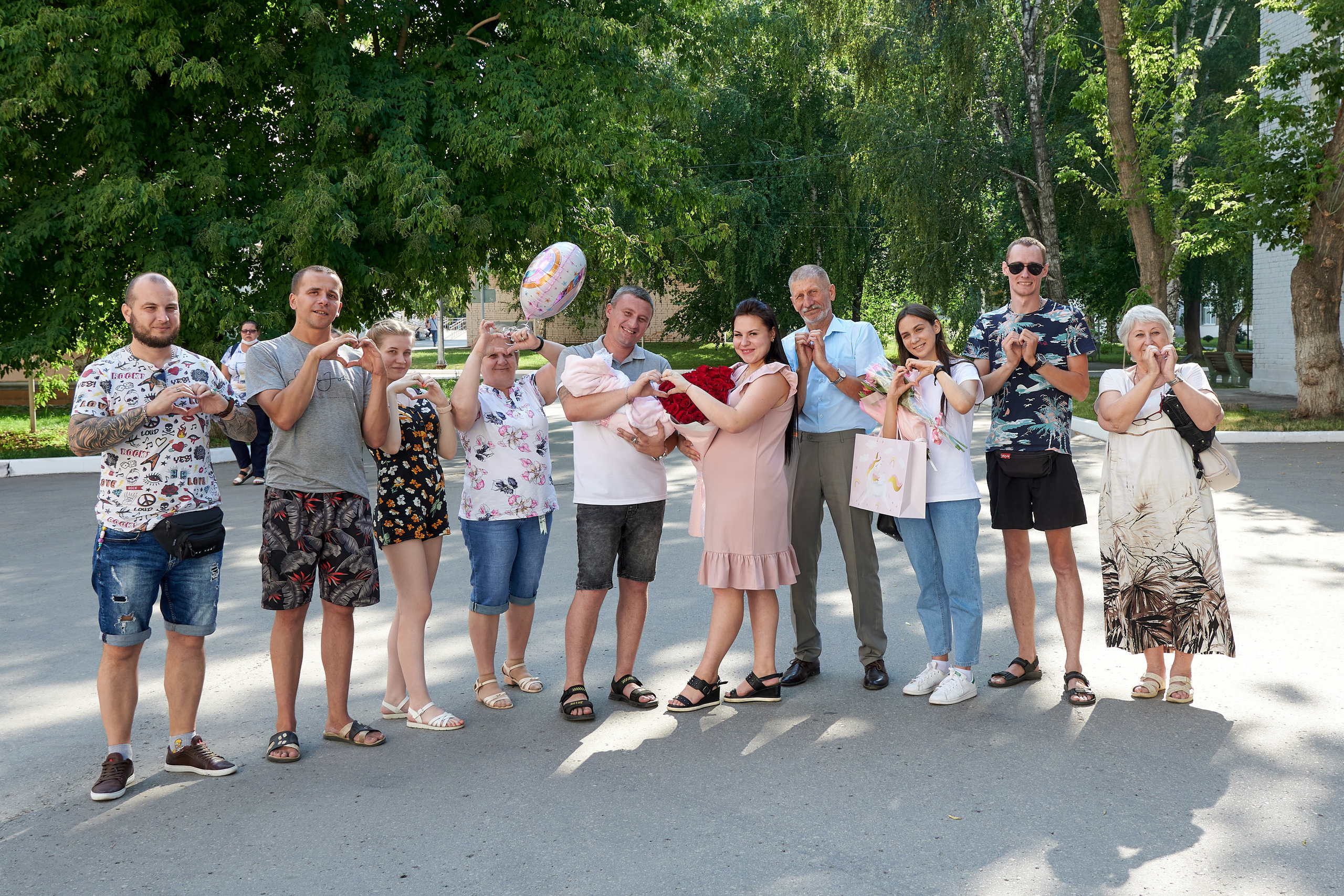 Выписка из роддома. Семейный фотограф Владимир Просвиркин. г. Самара