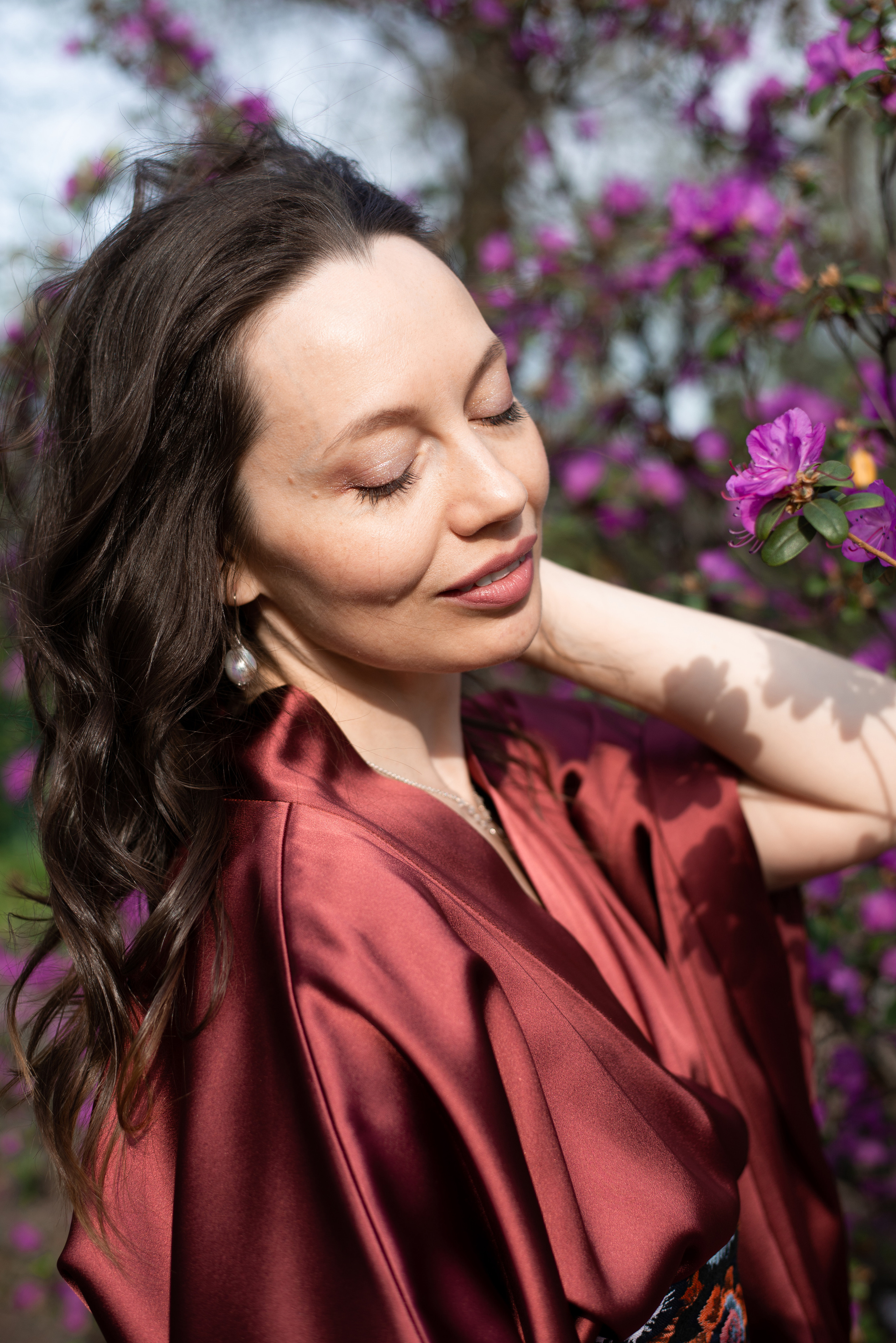 Женская фотосессия в Ботаническом саду МГУ. Фотограф • Фототерапевт г. Москва