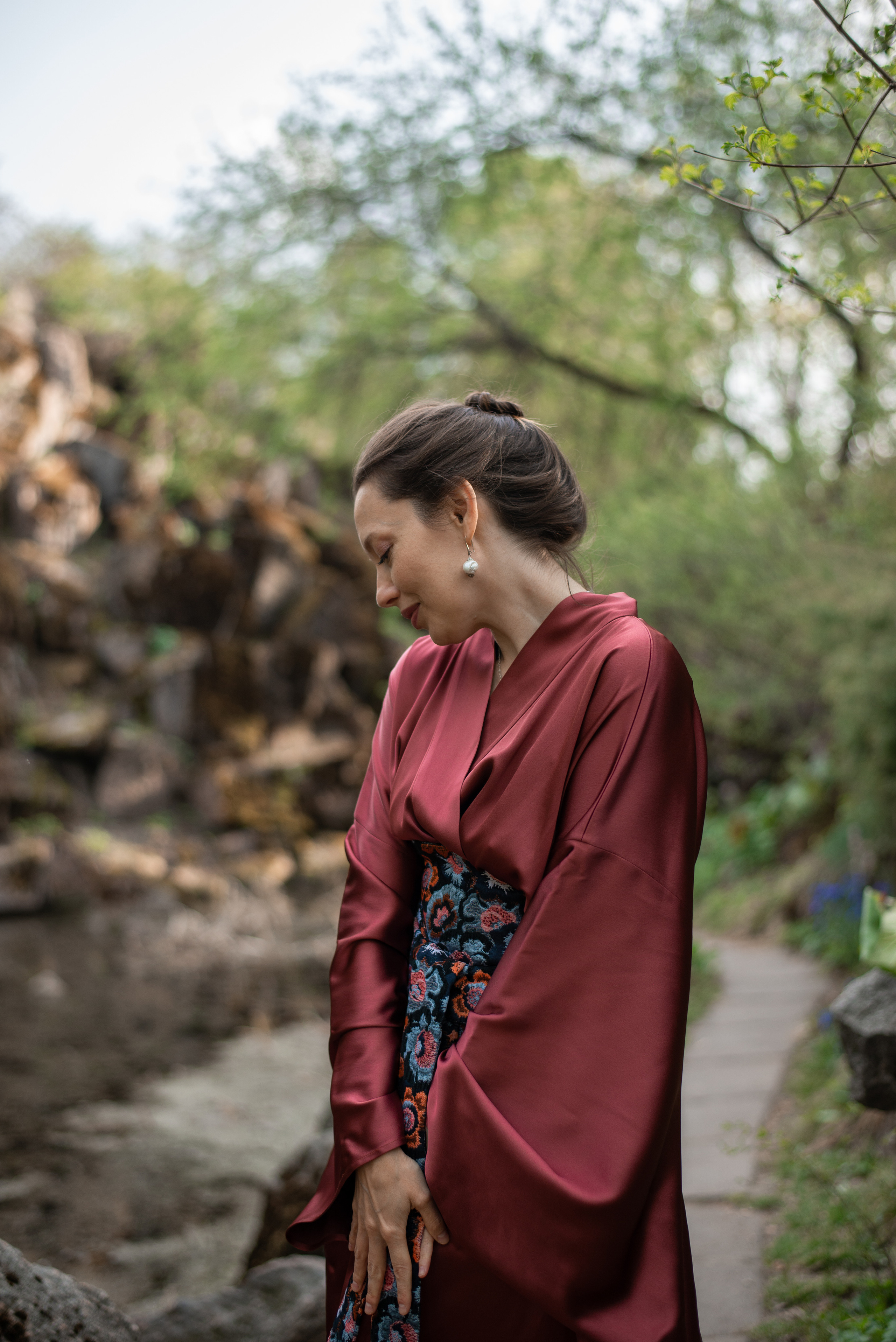 Женская фотосессия в Ботаническом саду МГУ. Фотограф • Фототерапевт г. Москва