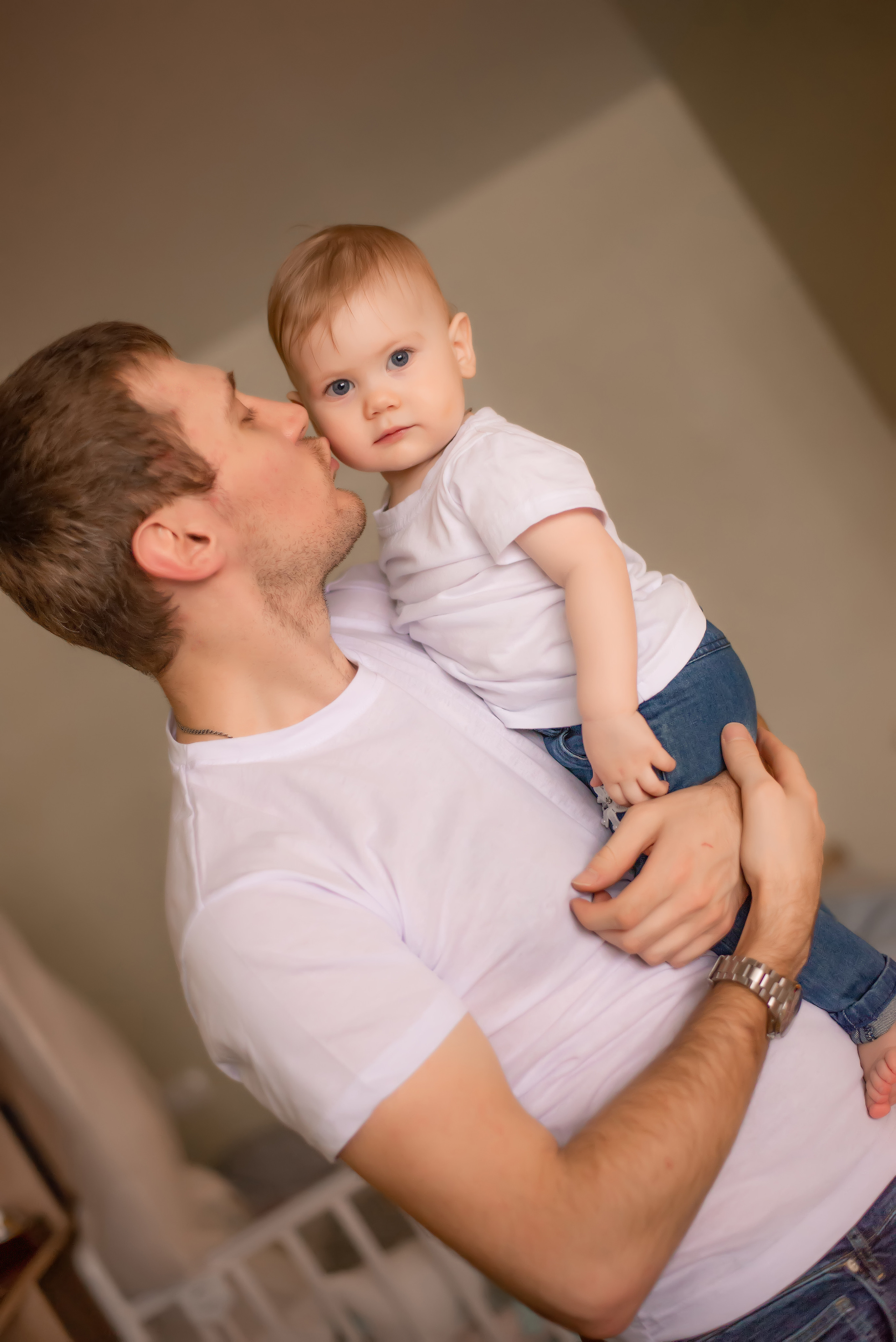 Домашняя семейная съемка на годовасие дочки. Фотограф • Фототерапевт г. Москва