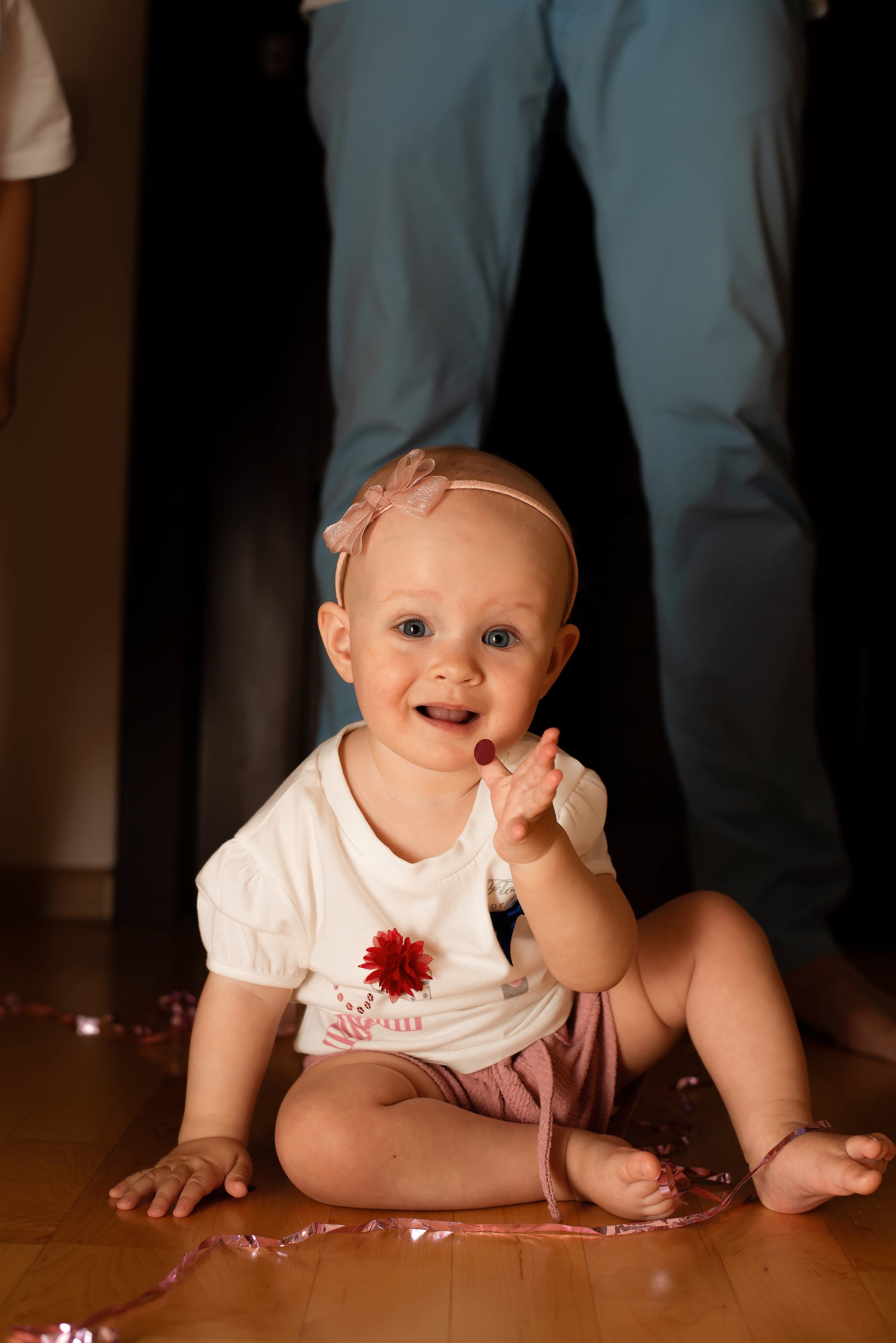 Домашняя семейная съемка на годик дочки. Фотограф • Фототерапевт г. Москва