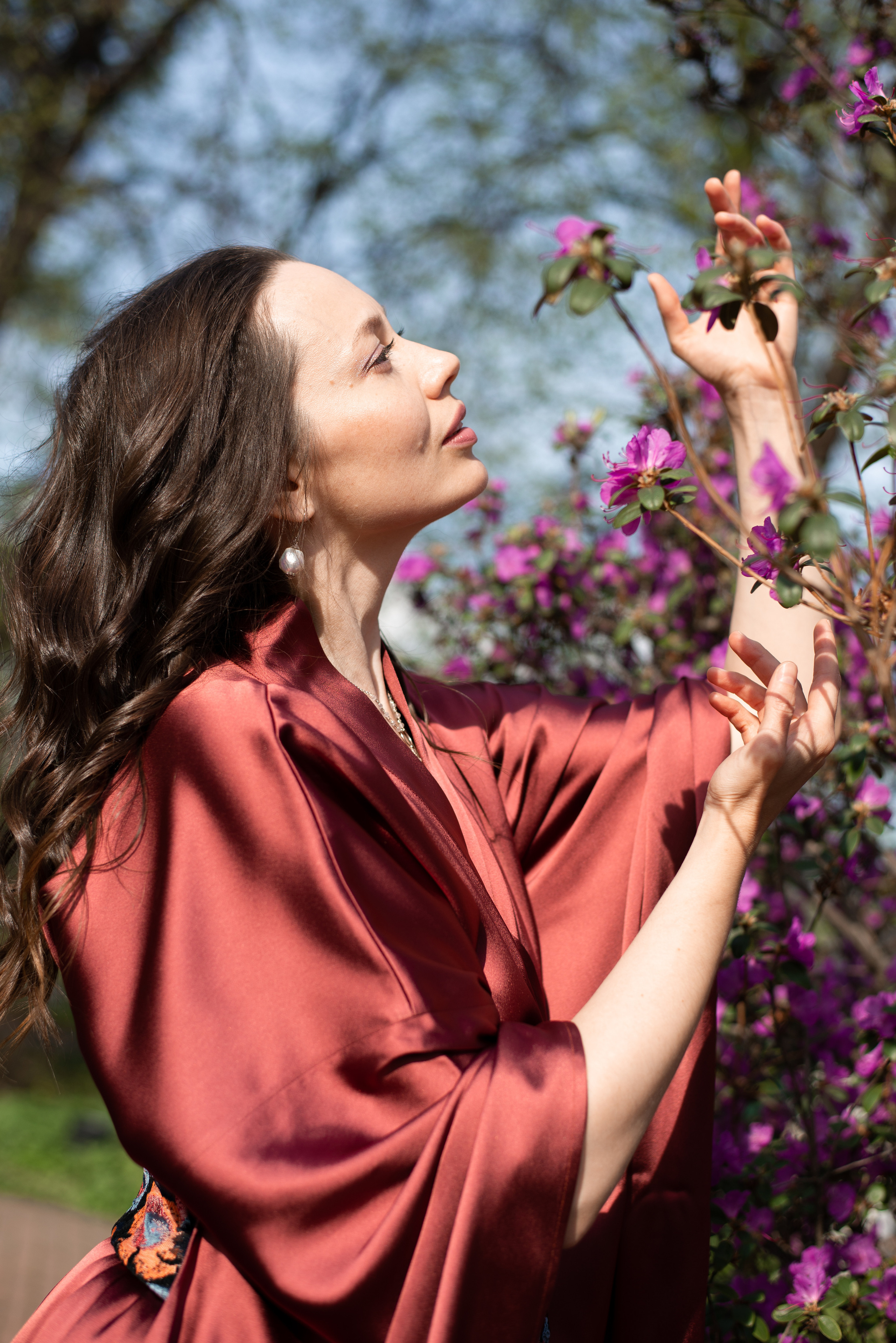 Женская фотосессия в Ботаническом саду МГУ. Фотограф • Фототерапевт г. Москва