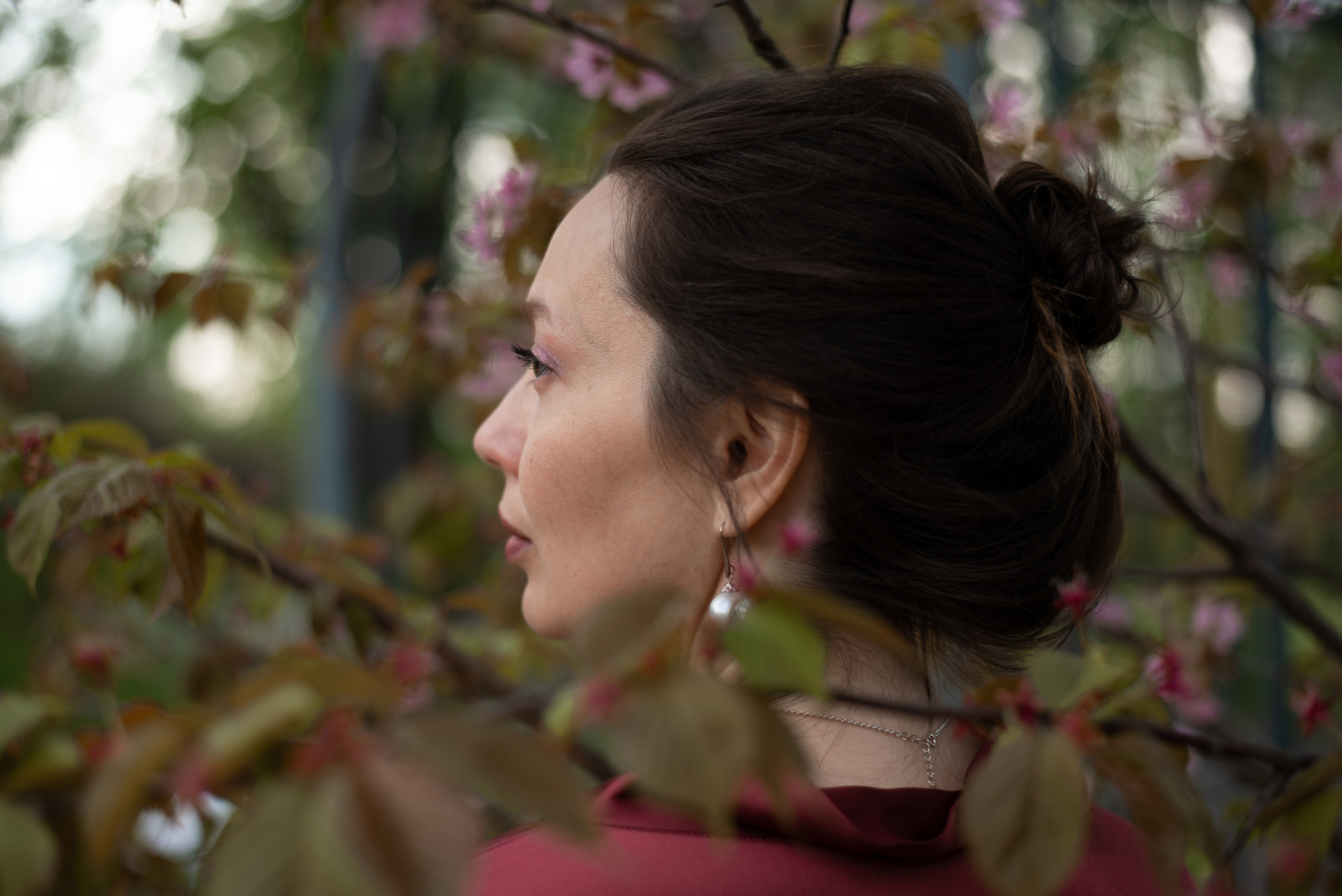 Женская фотосессия в Ботаническом саду МГУ. Фотограф • Фототерапевт г. Москва