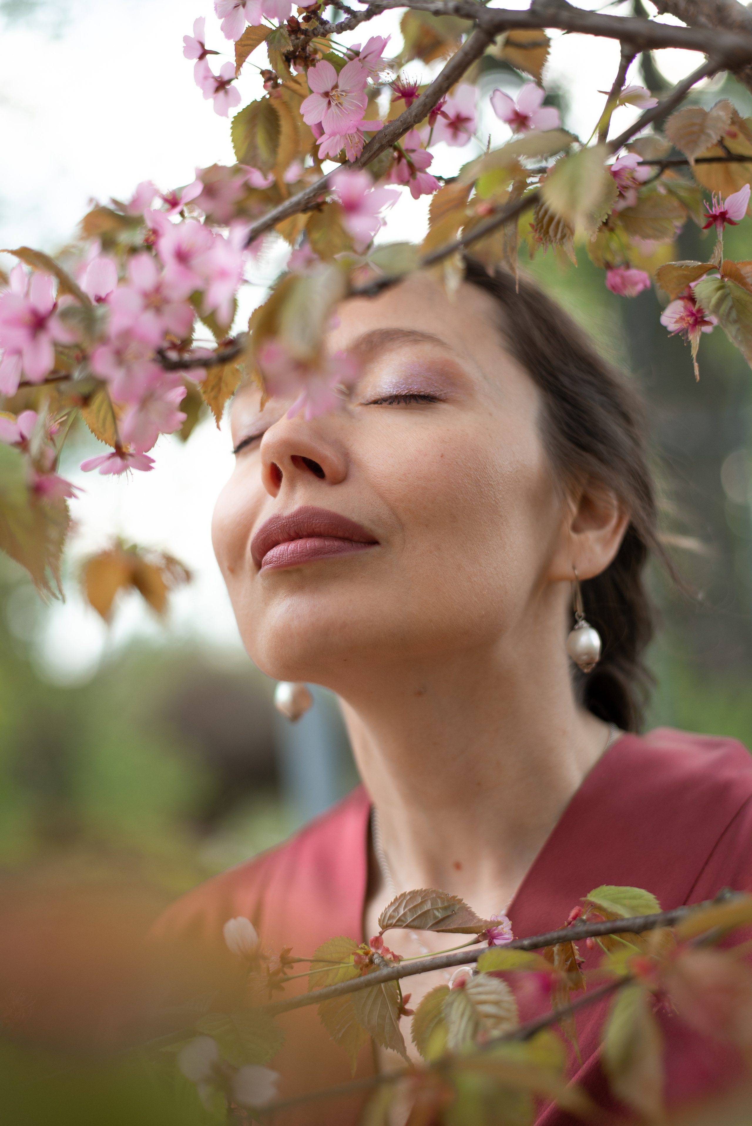 Женская фотосессия в Ботаническом саду МГУ. Фотограф • Фототерапевт г. Москва