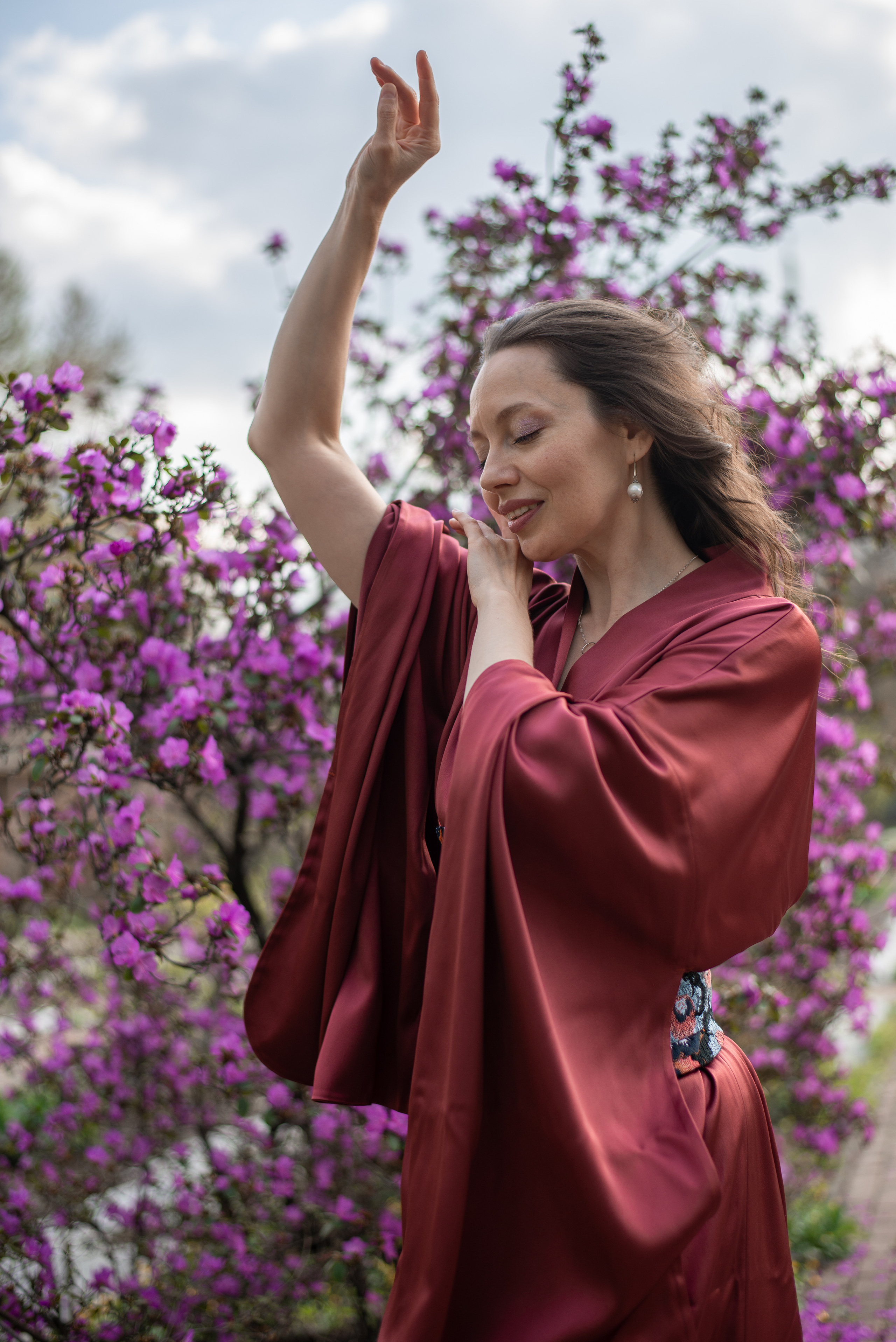 Женская фотосессия в Ботаническом саду МГУ. Фотограф • Фототерапевт г. Москва