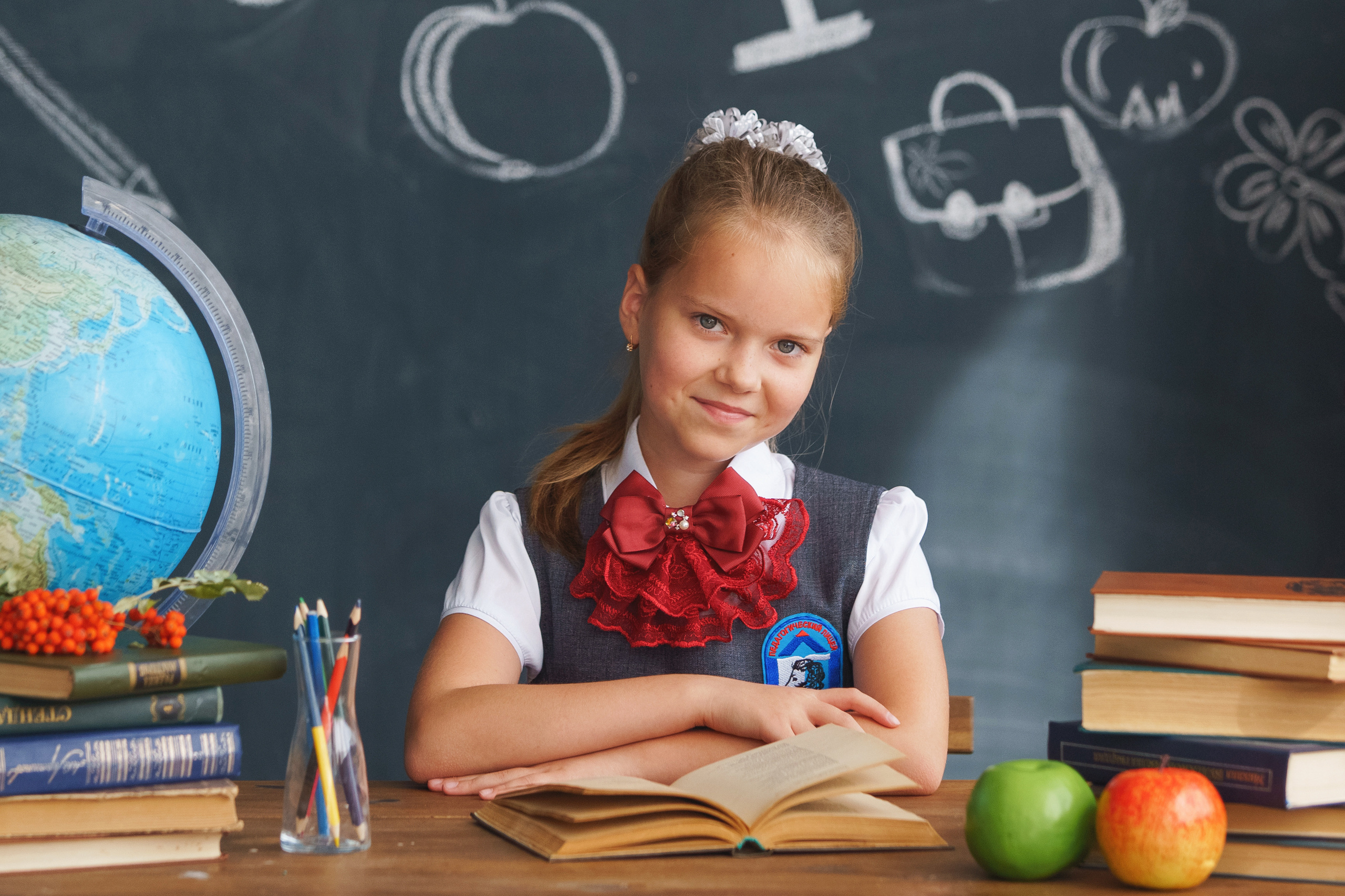 Фотосессия в студии к 1 сентября. Фотомастерская Воробьевых