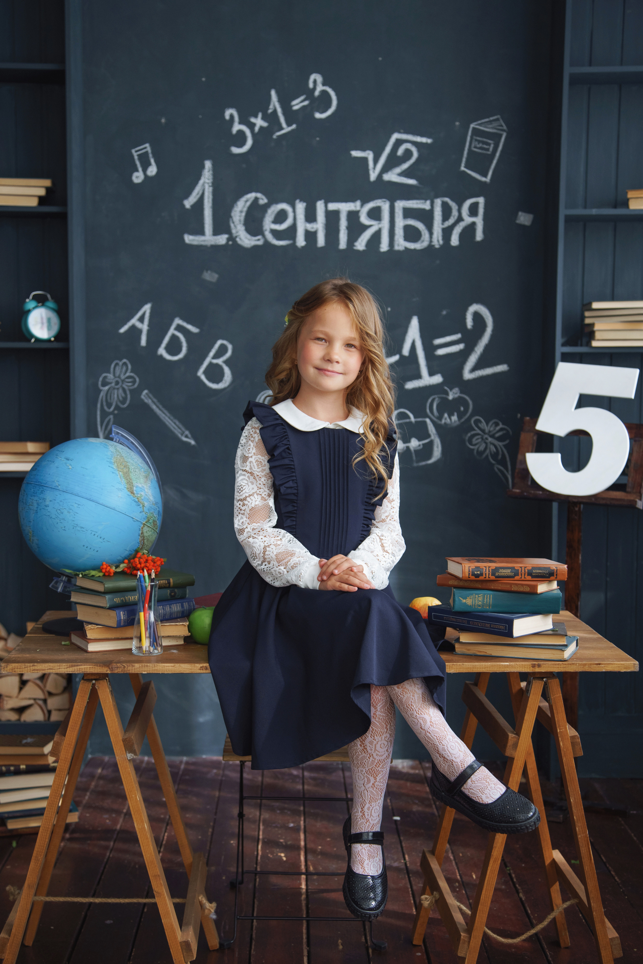 Фотосессия в студии к 1 сентября. Фотомастерская Воробьевых