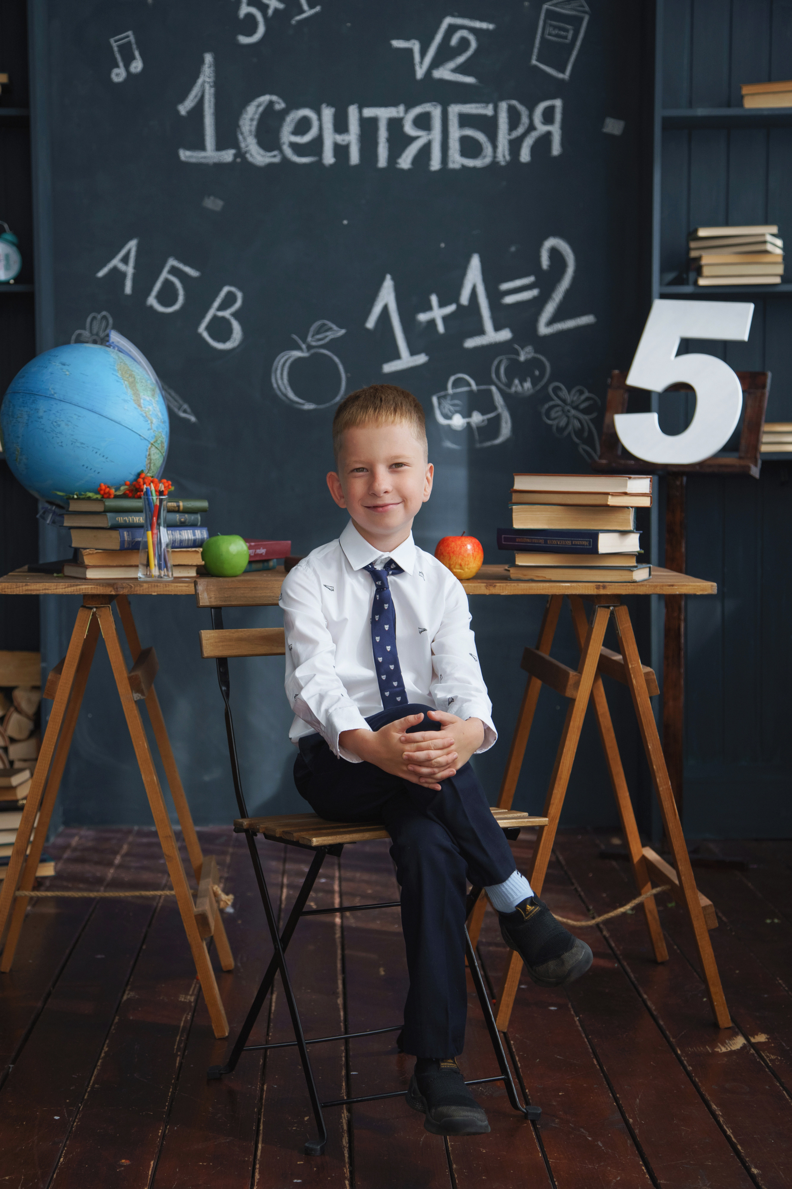 Фотосессия в студии к 1 сентября. Фотомастерская Воробьевых