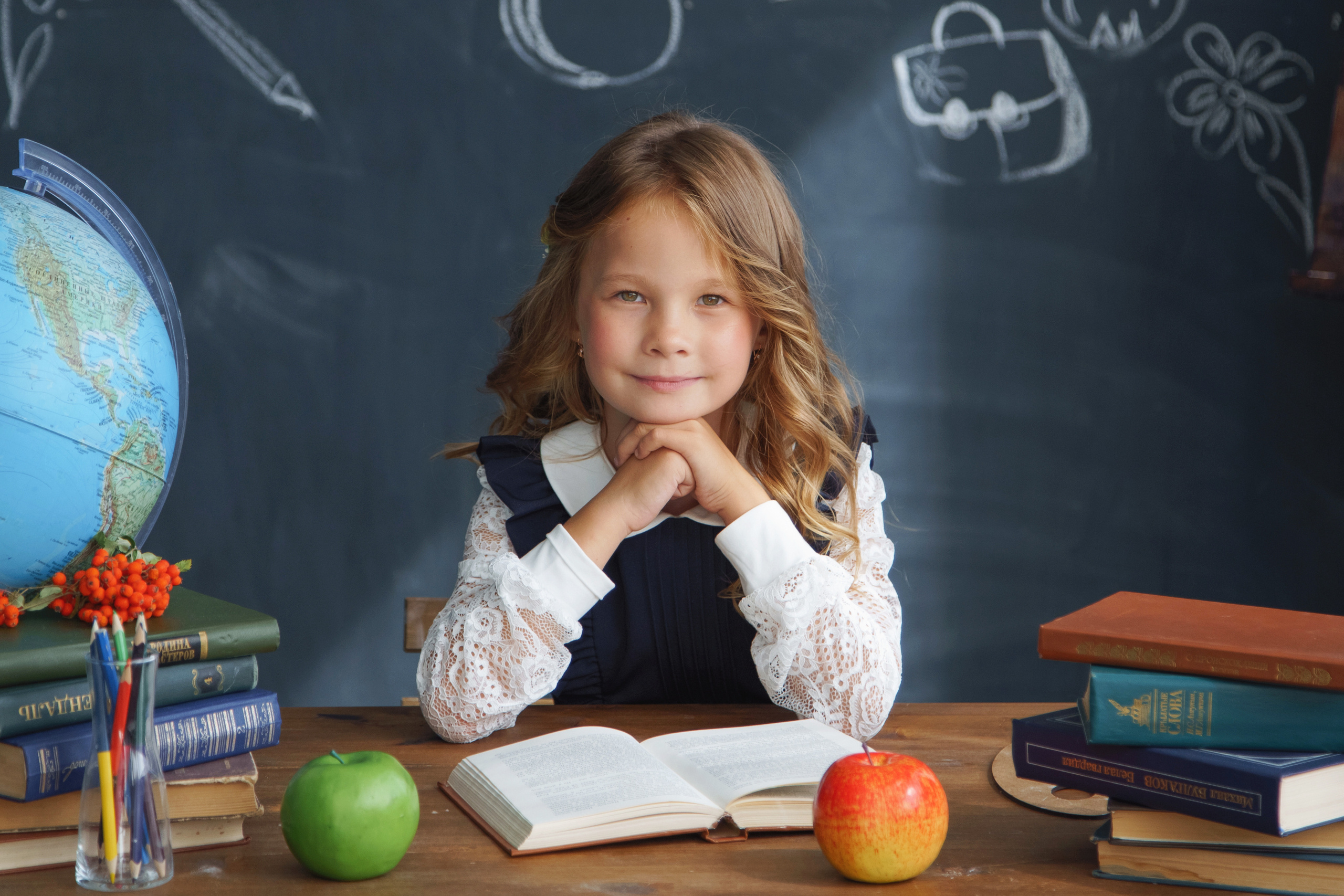 Фотосессия в студии к 1 сентября. Фотомастерская Воробьевых