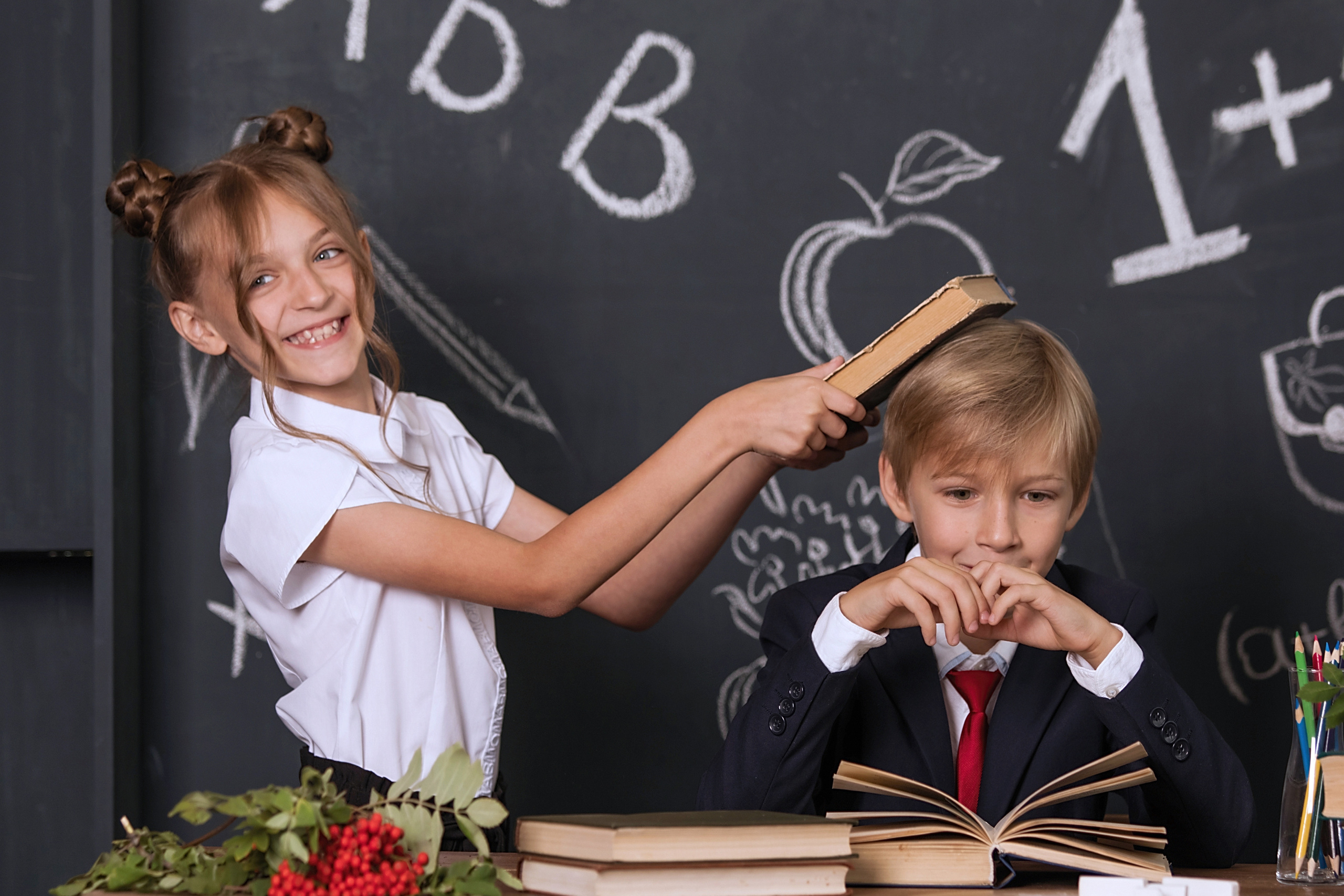 Фотосессия в студии к 1 сентября. Фотомастерская Воробьевых