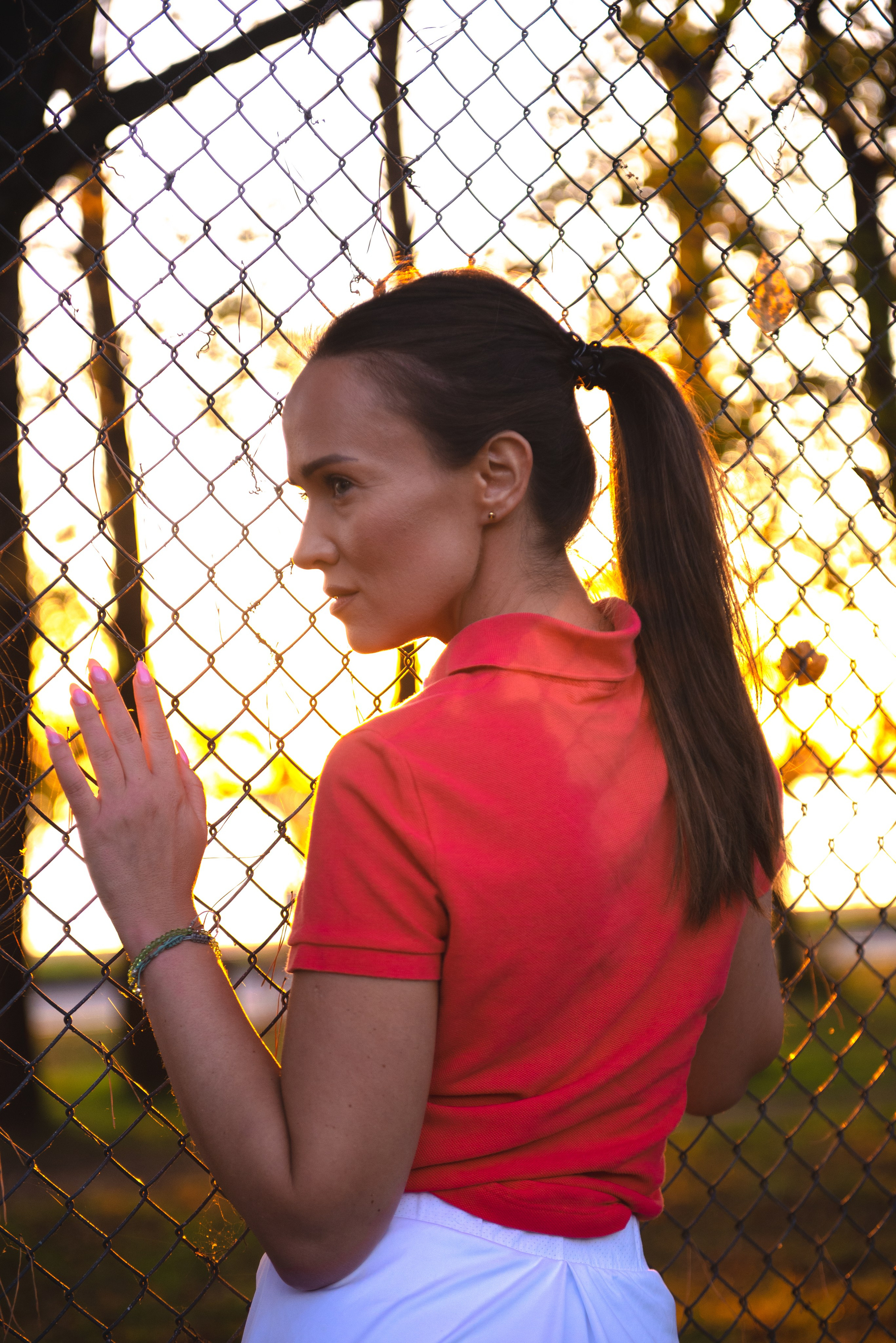 На теннисном корте. Модель Олеся. Фотограф в Хабаровске