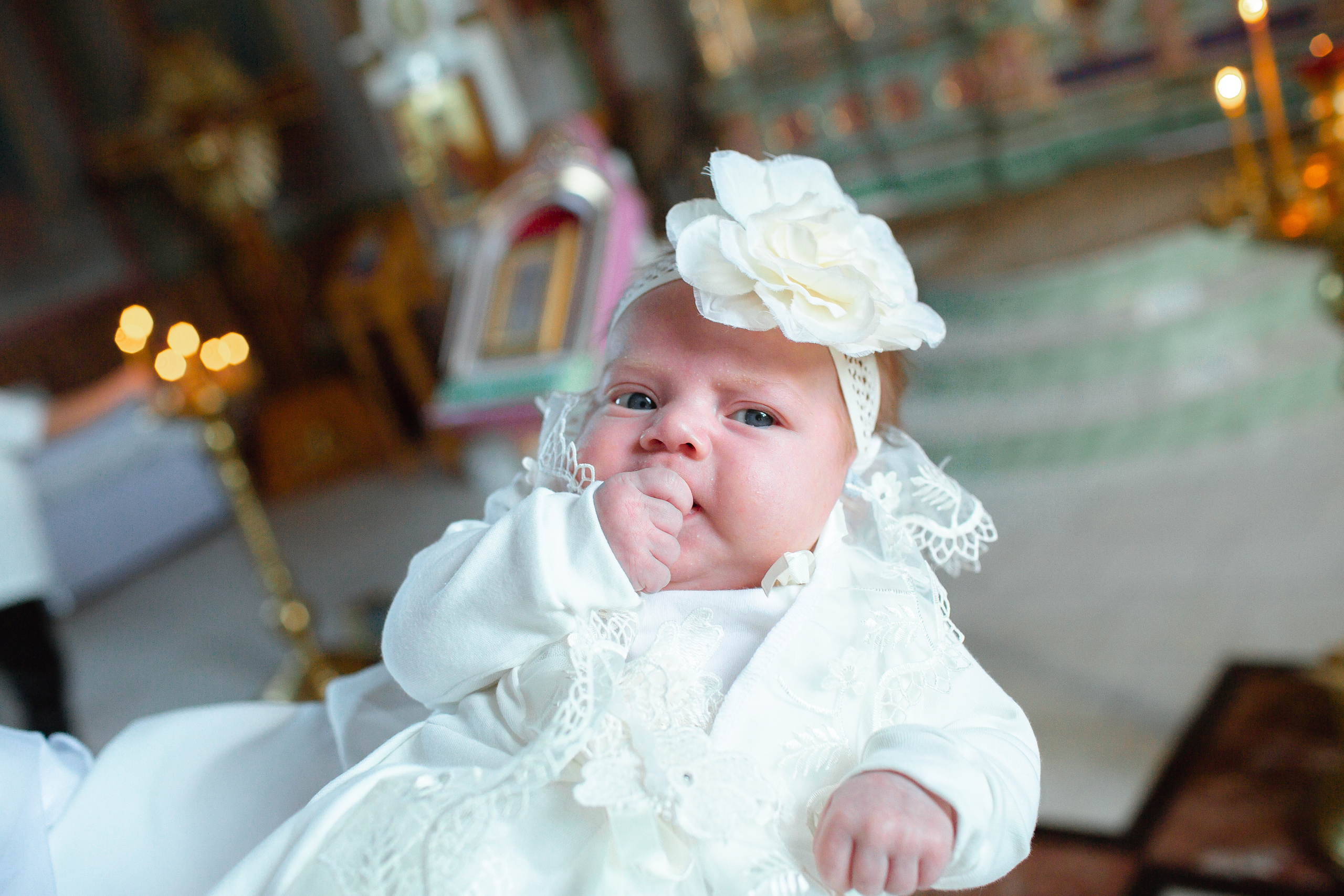 Съёмка крещения. Фотограф Беременности и Новорождённых в Кемерово