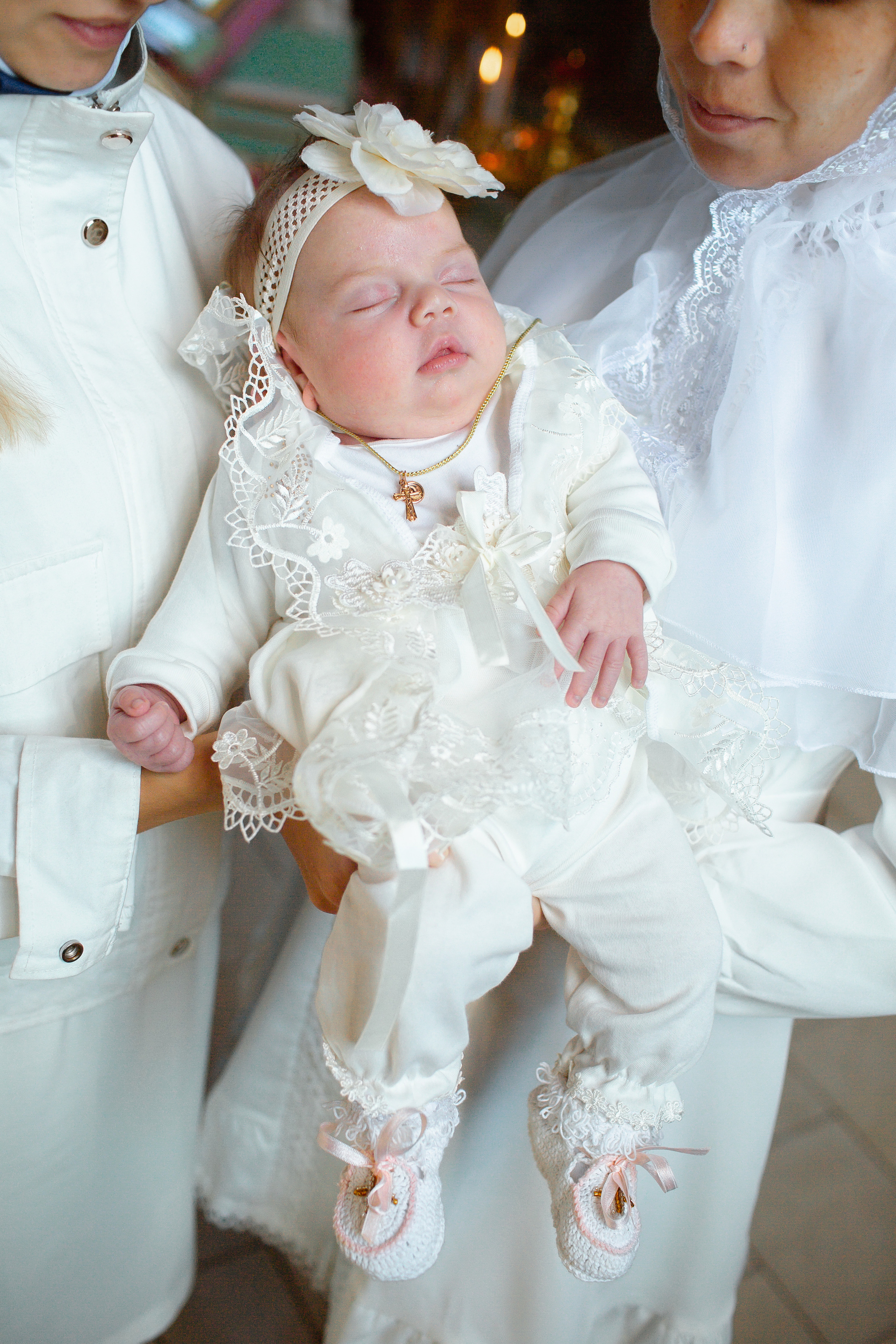Съёмка крещения. Фотограф Беременности и Новорождённых в Кемерово