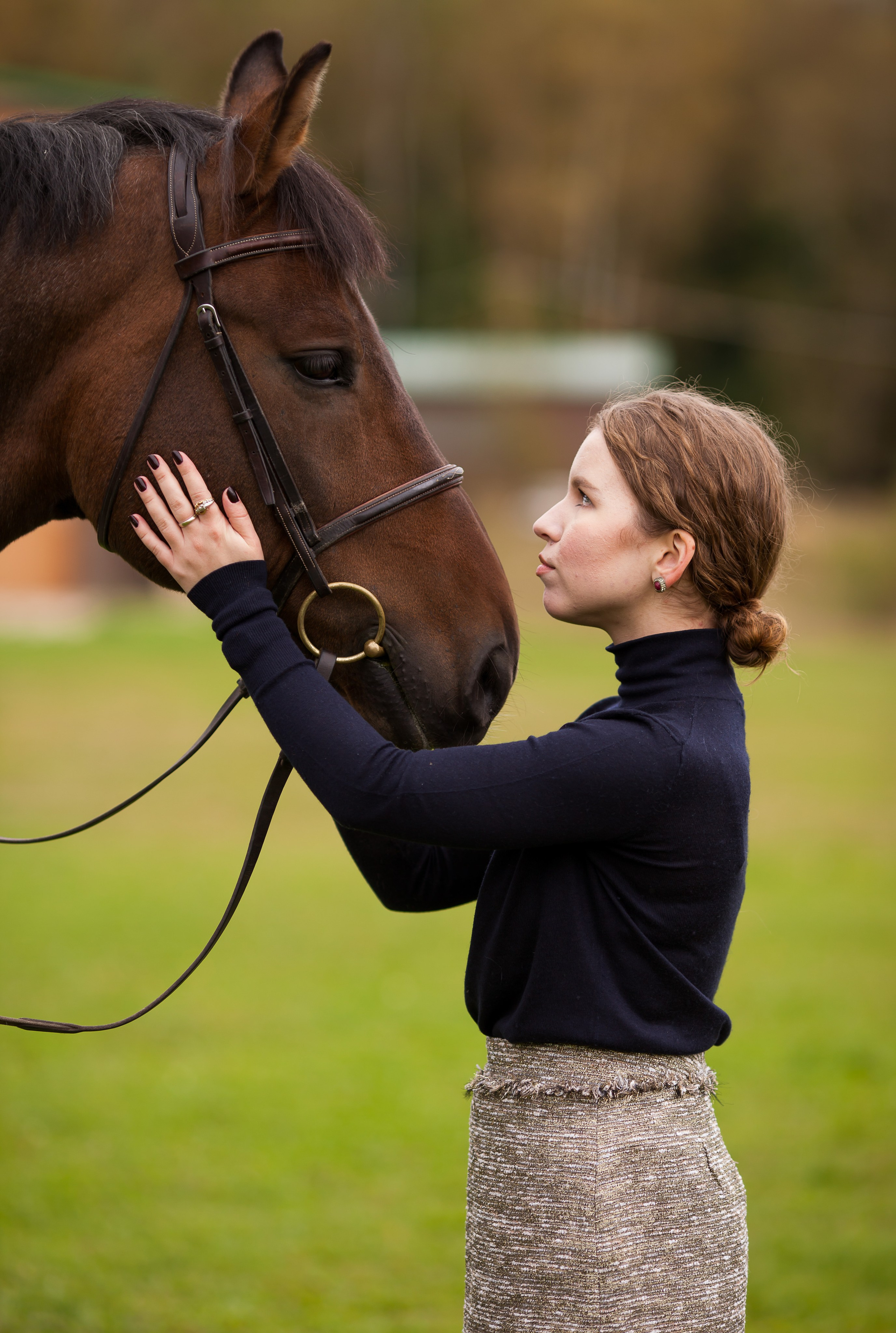 Осенняя съёмка в конном клубе для Виктории. Портретный и семейный фотограф Юлия Герман