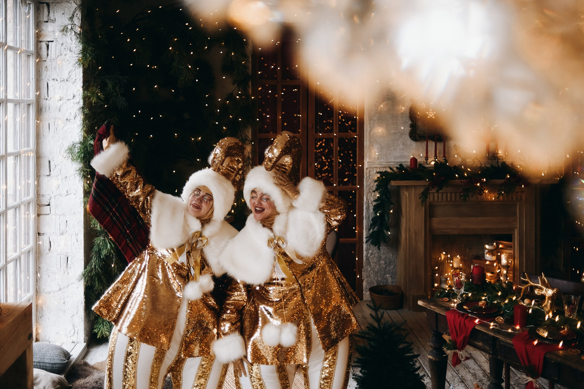 Новогодняя креативная фотосессия в Тюмени | Фотограф Дарья Мустафина. Портретный фотограф Тюмень Дарья Мустафина
