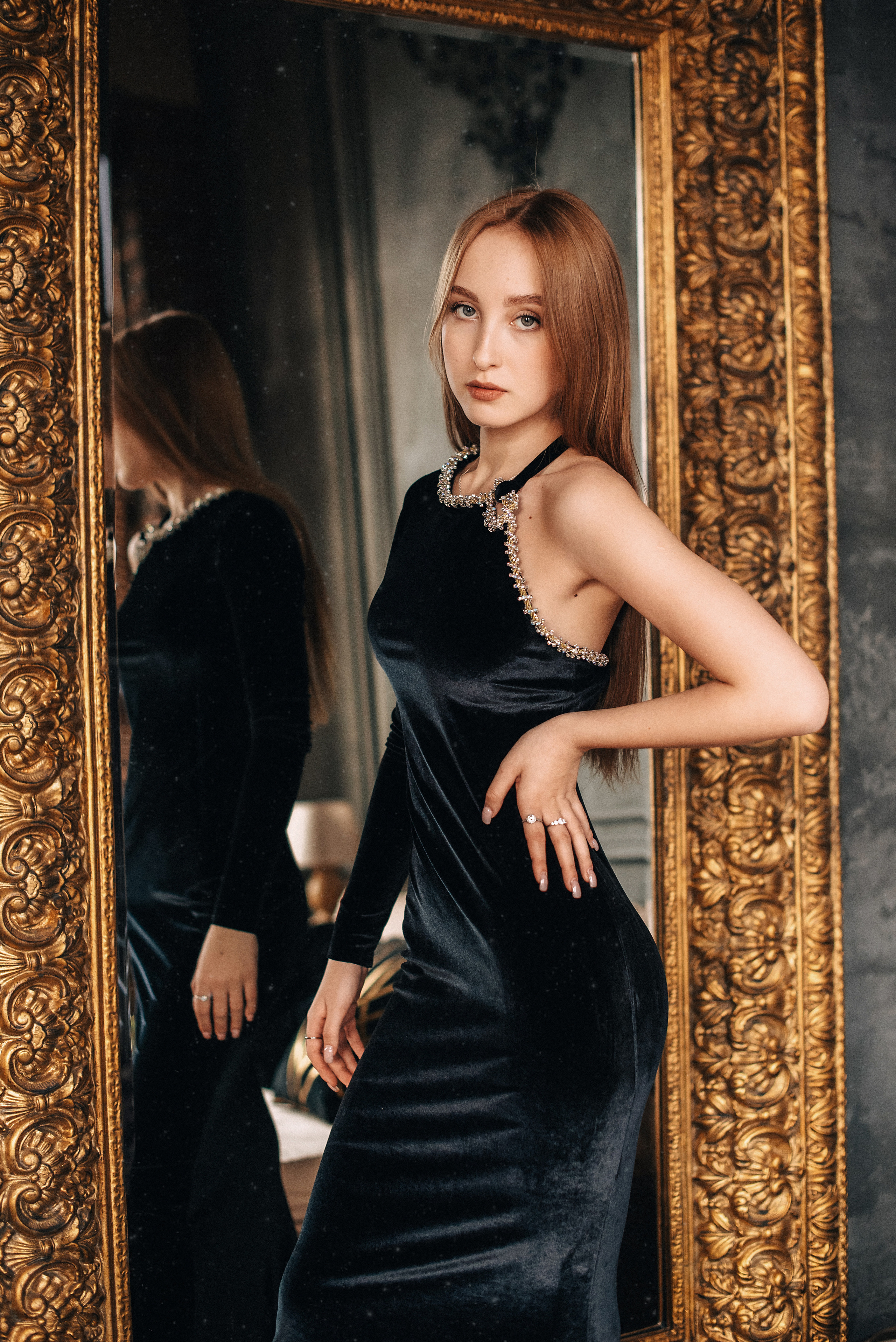 Черное вечернее платье. Фотостудия «Балкон» — аренда фотостудии в Пензе
