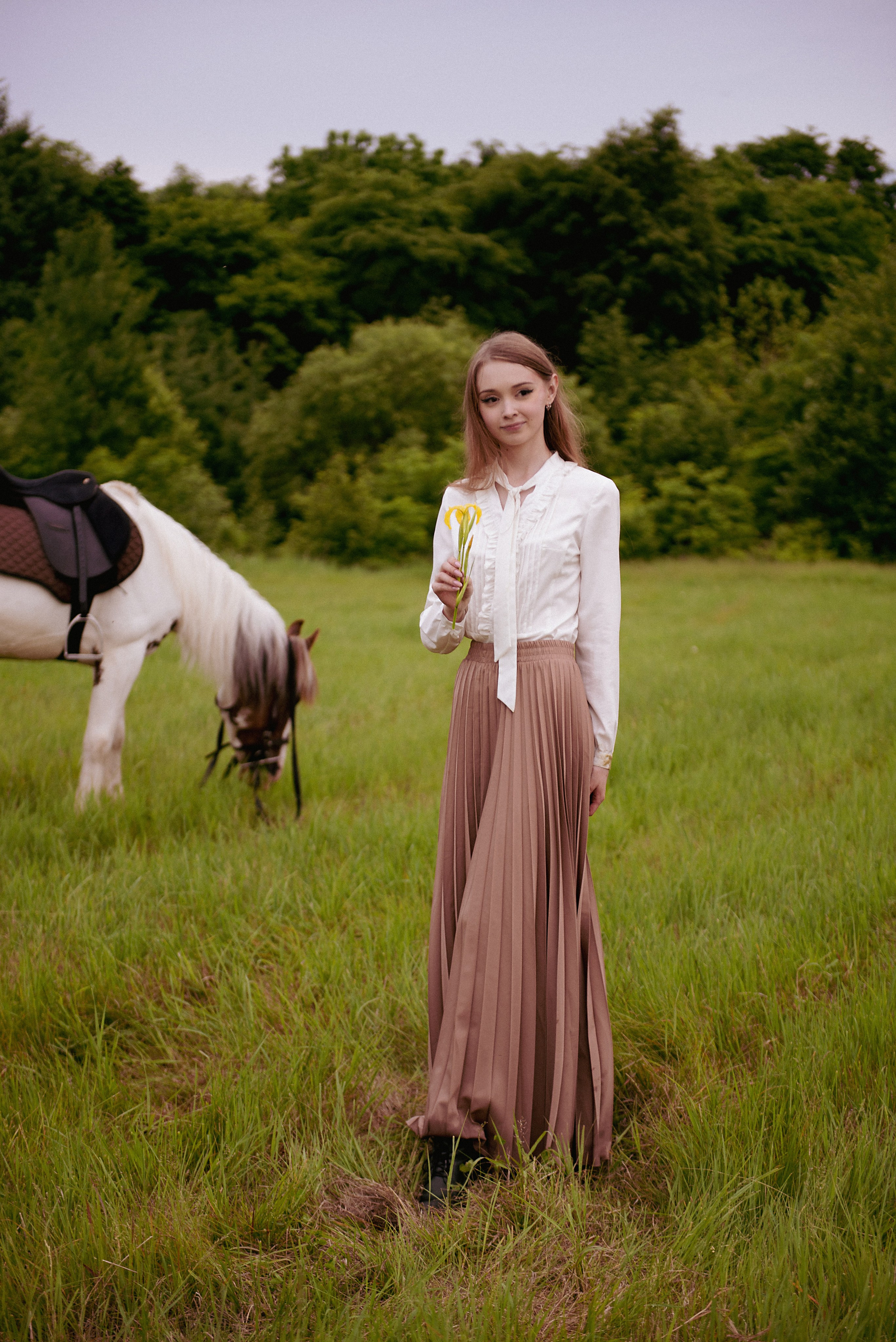 Фотосессия с лошадью. Модель Дарья. Фотограф в Хабаровске