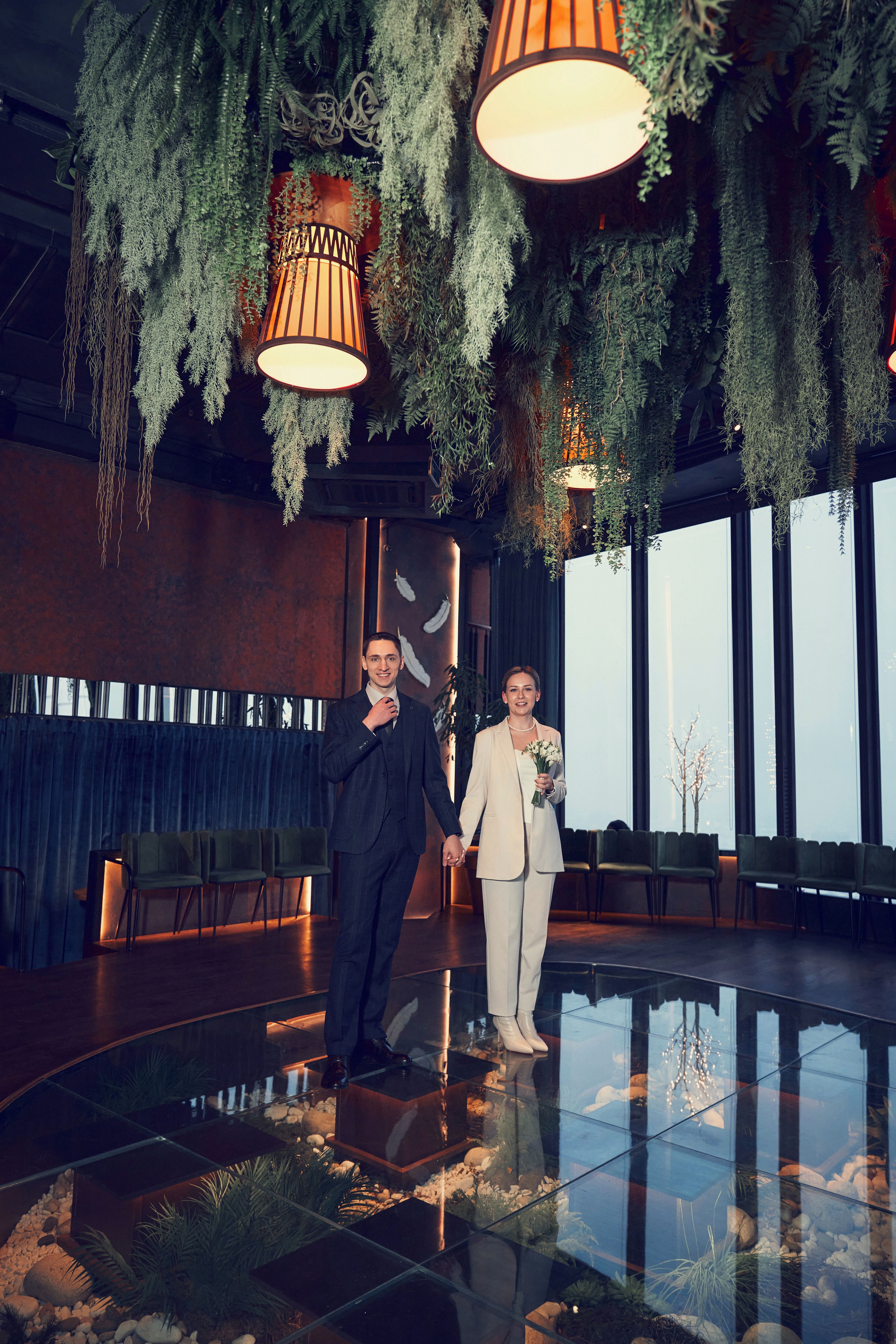 Свадебная Фотосессия в Москва-Сити, роспись в Birds