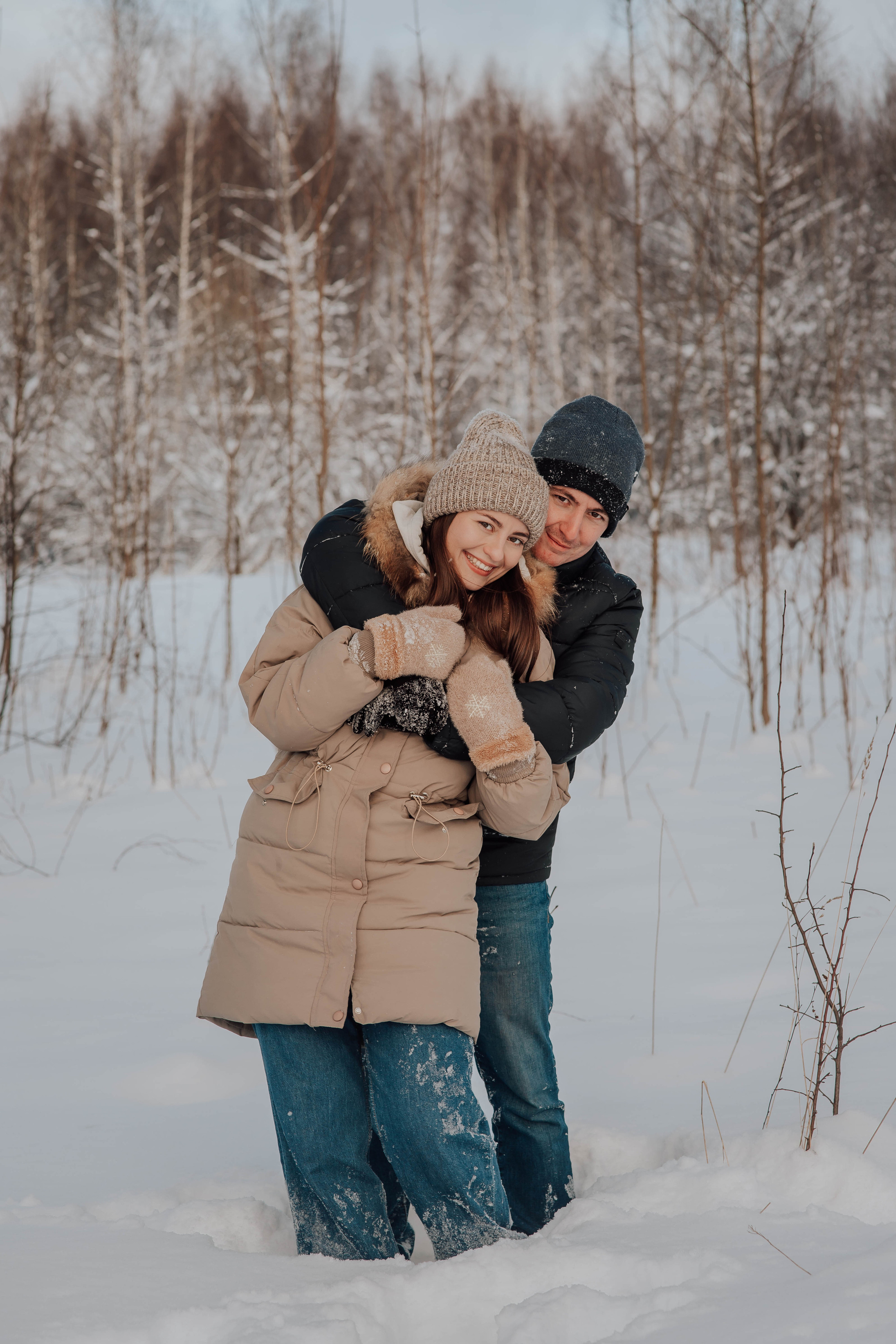 Love story Елены и Руслана солнечным морозным днем. Семейный фотограф в Москве Наталья Чуб, заказать Фотокнигу