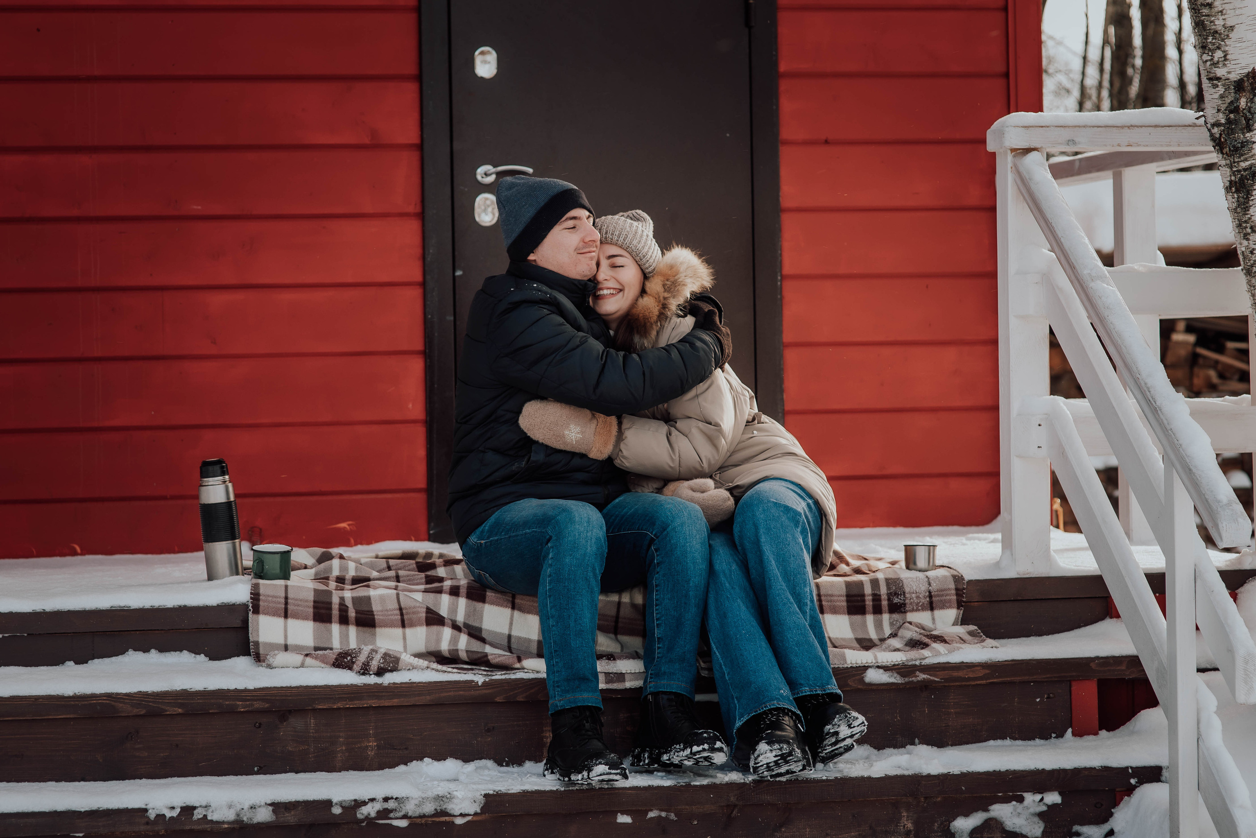 Love story Елены и Руслана солнечным морозным днем. Семейный фотограф в Москве Наталья Чуб, заказать Фотокнигу