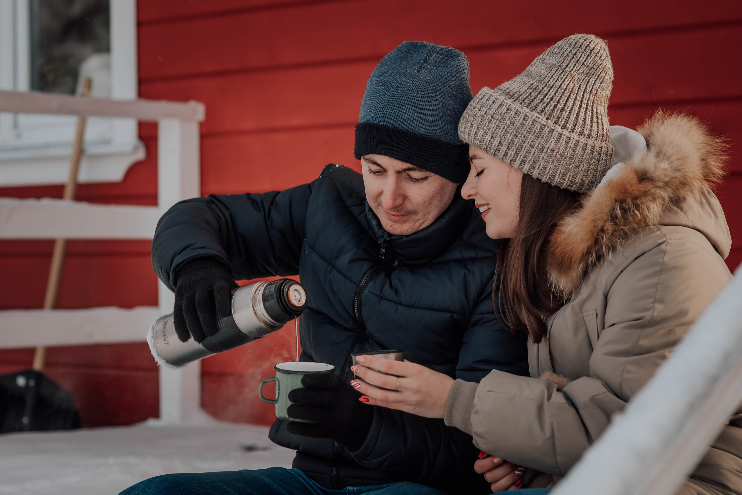 Love story Елены и Руслана солнечным морозным днем. Семейный фотограф в Москве Наталья Чуб, заказать Фотокнигу