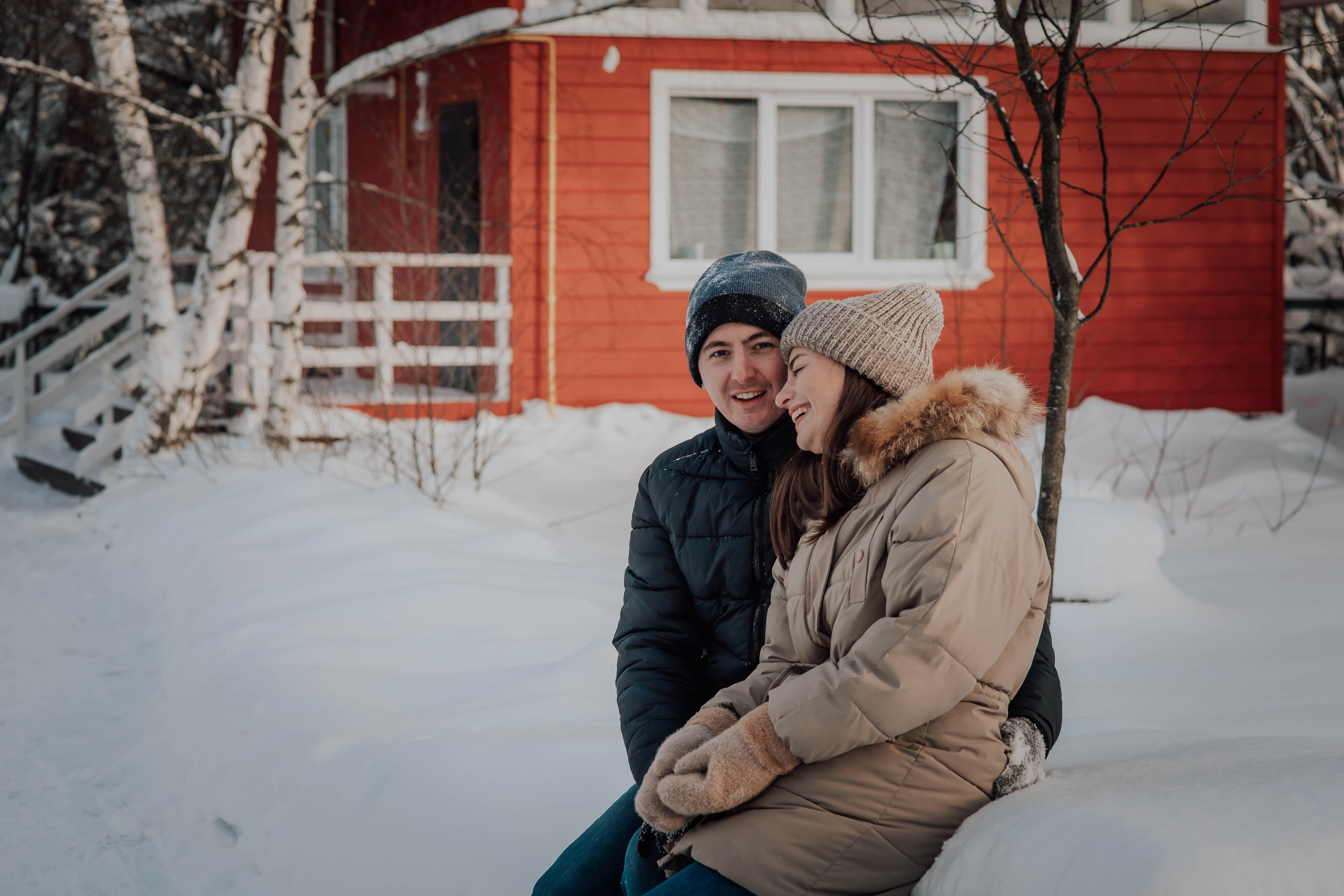 Зимняя Love story. Семейный фотограф в Москве Наталья Чуб, заказать Фотокнигу