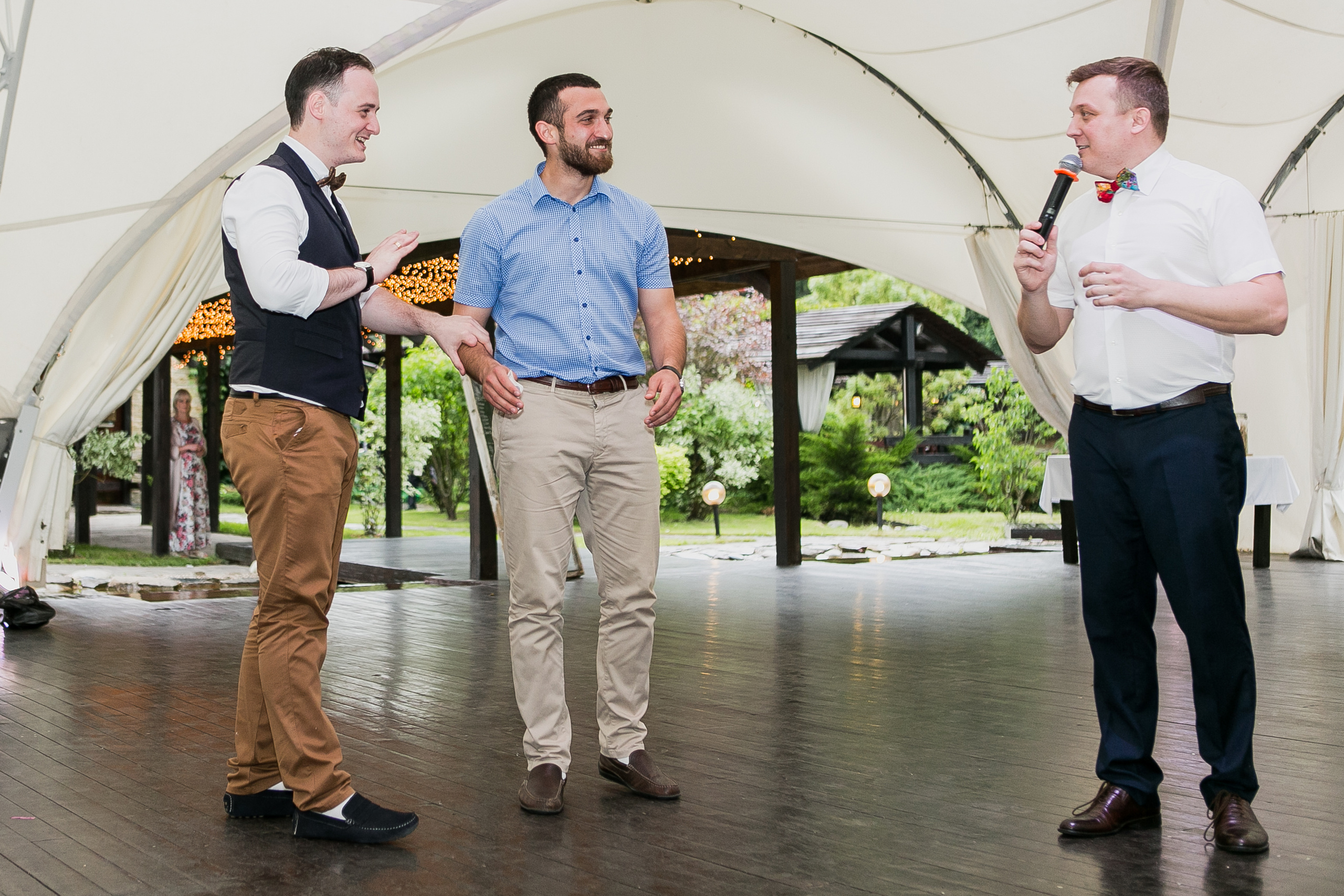 Свадьба Эдгар-Даниила и Елены 18 июня 2016 года. Ресторан «Пироговский дворик». Ведущий на свадьбу, корпоратив и юбилей в Москве Сергей Рябинин