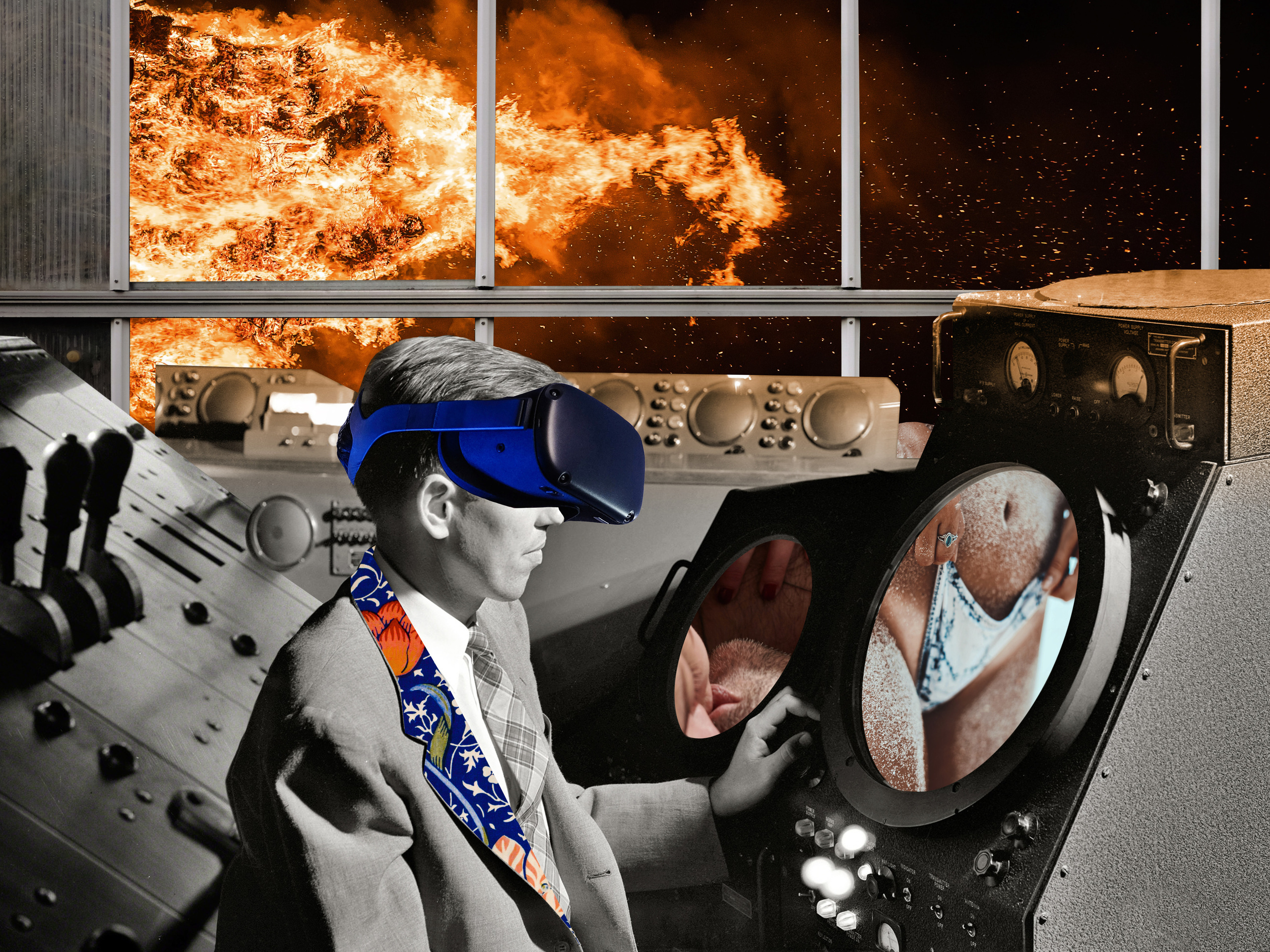 Techno-dystopia, series of artworks by Alya Segova. Alya Segova