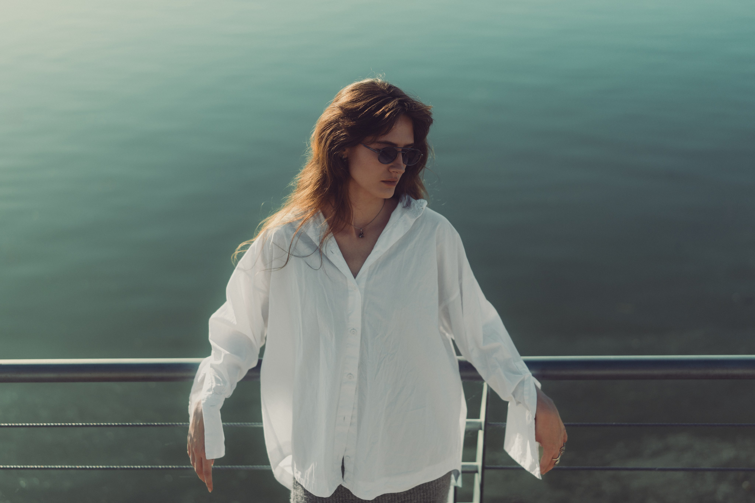 A women's photoshoot in the center of Kazan