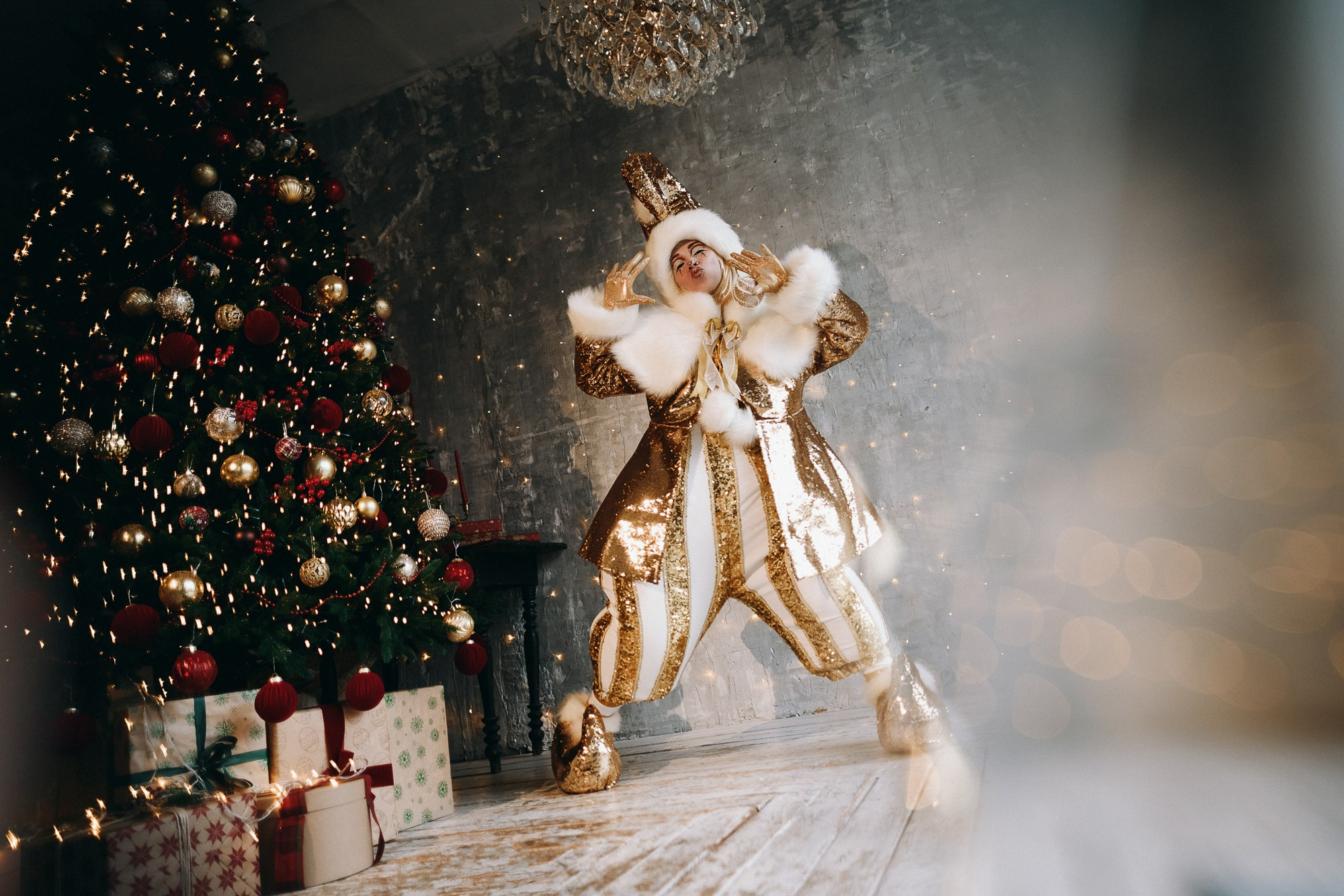 Новогодняя креативная фотосессия в Тюмени | Фотограф Дарья Мустафина. Портретный фотограф Тюмень Дарья Мустафина