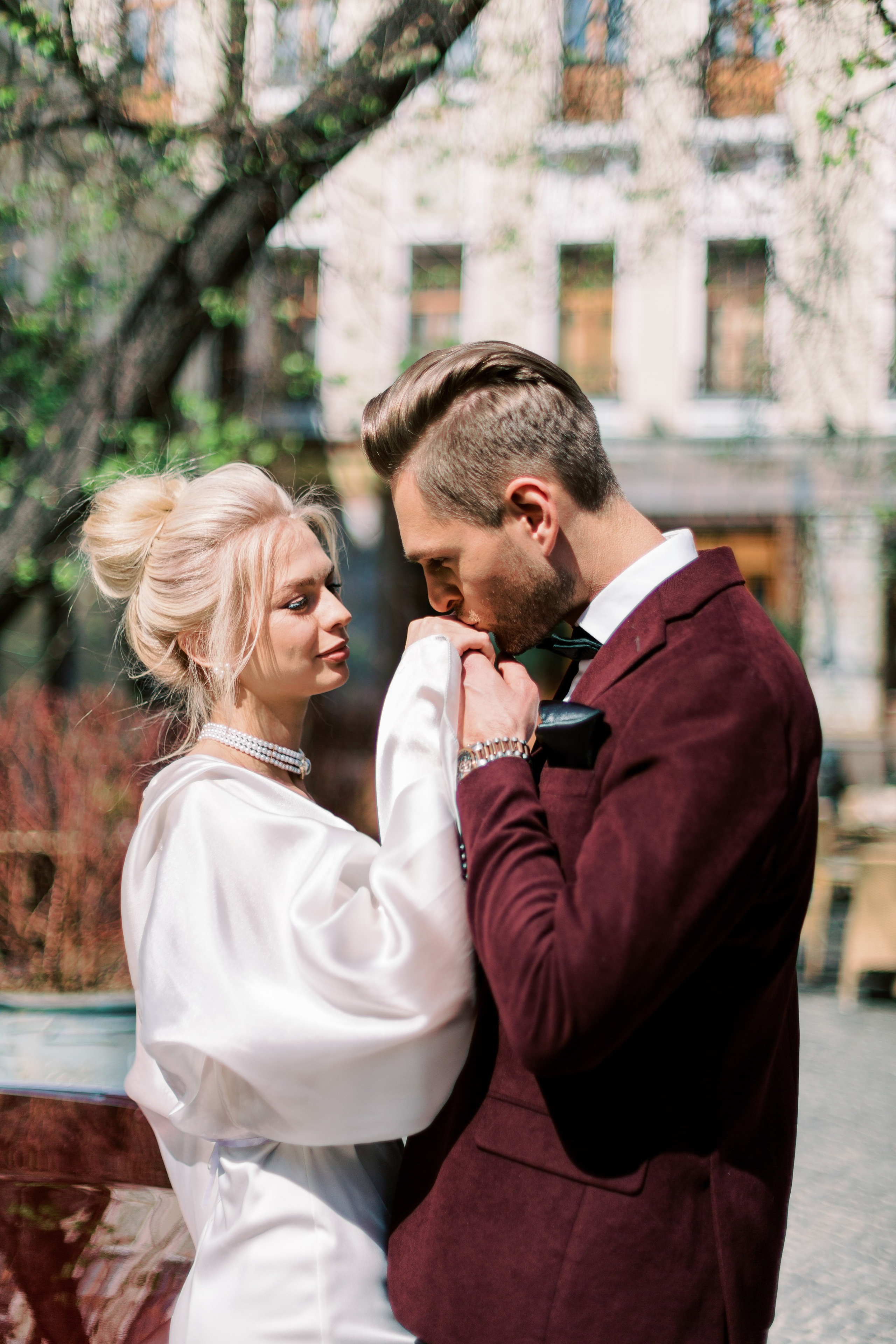 Свадебная фотосессия в Москве, отель Hotel Russo-Balt