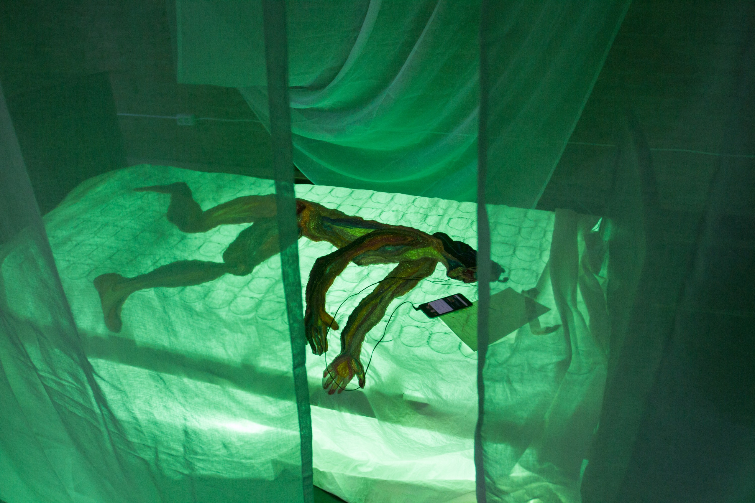 Выставка комната художницы, тотальная инсталляция. KST