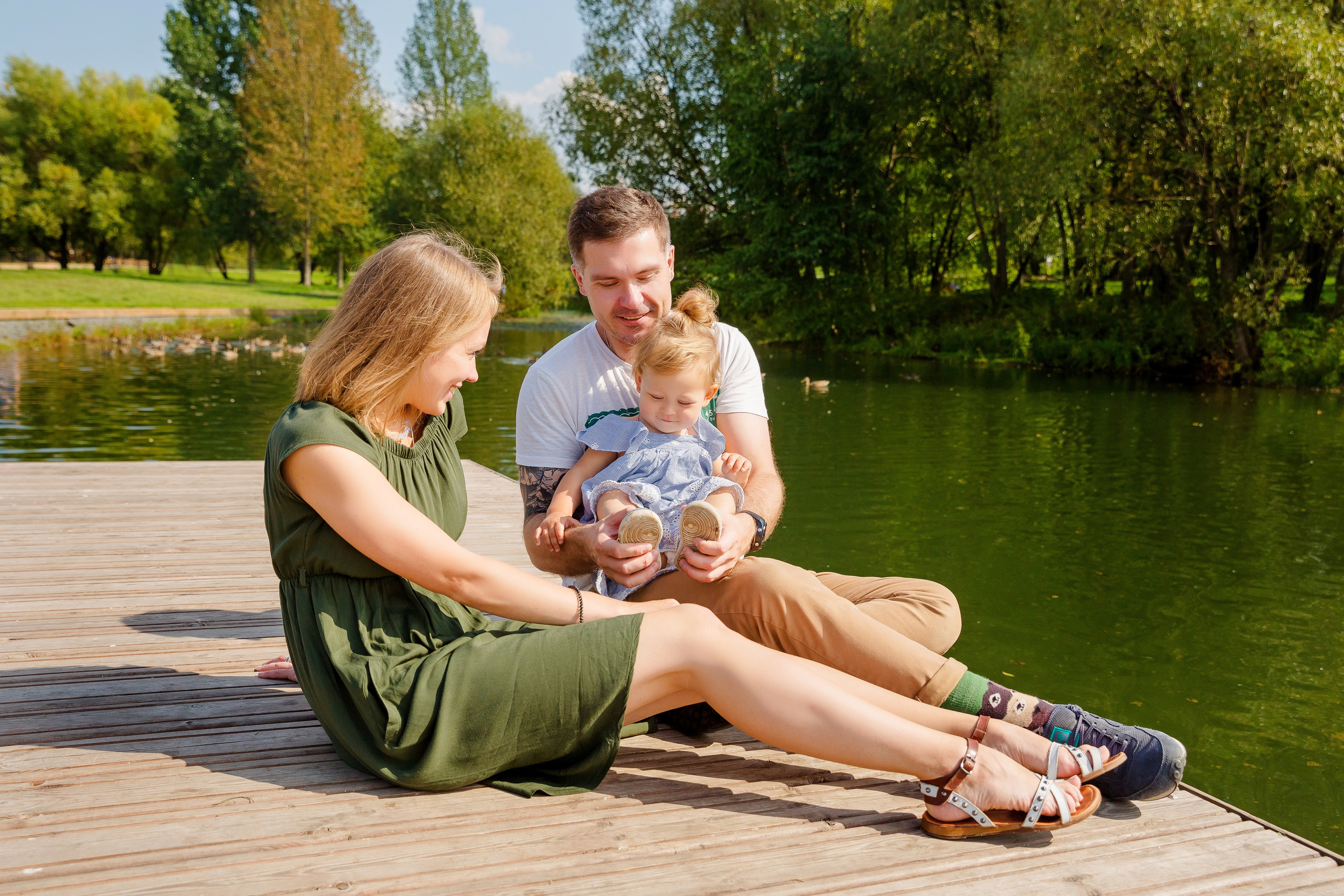 Семейная фотосессия в парке с детьми