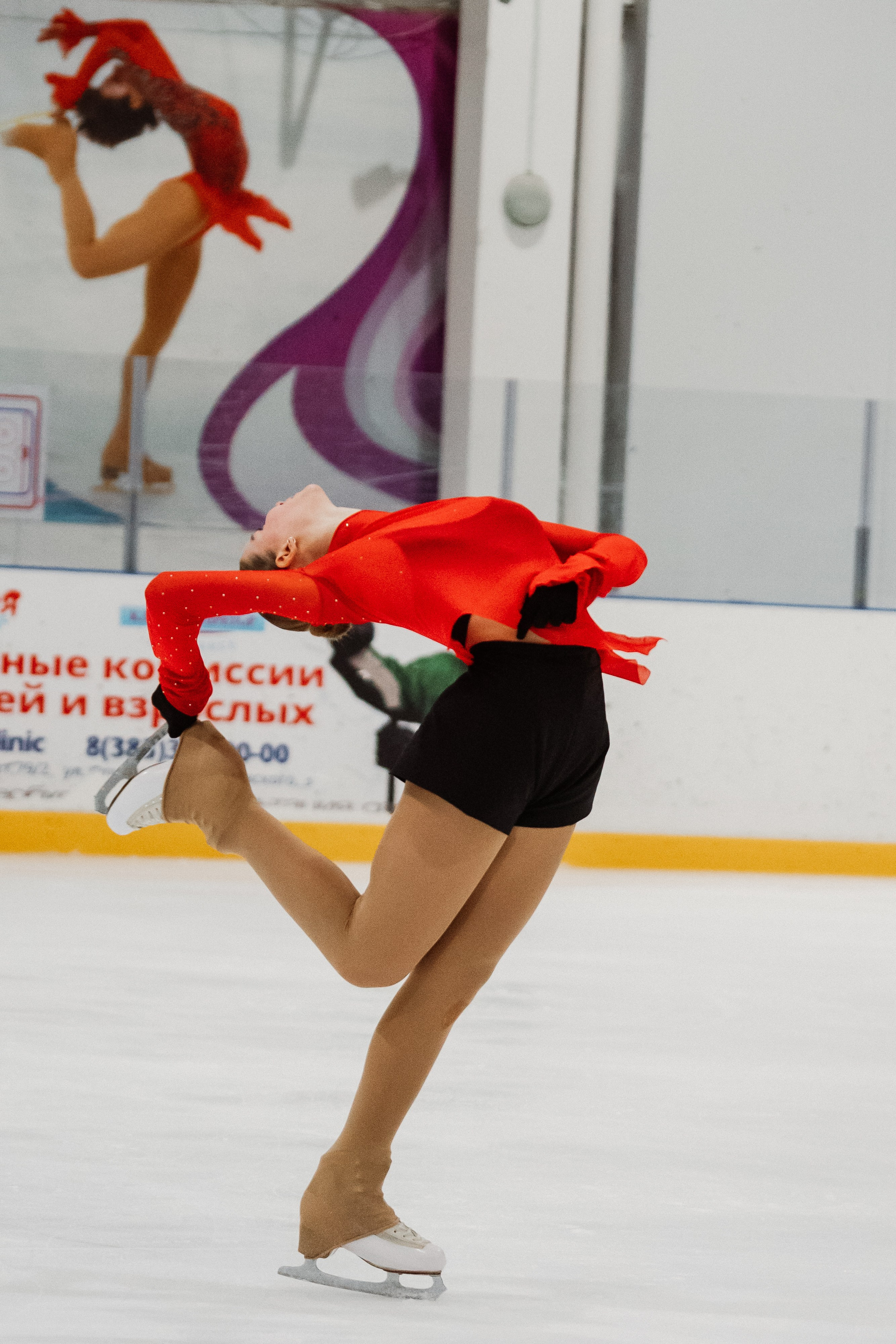 Соревнования по фигурному катанию на призы ФФКК НСО. Воробьева Ксения — Спортивный и танцевальный фотограф Новосибирск