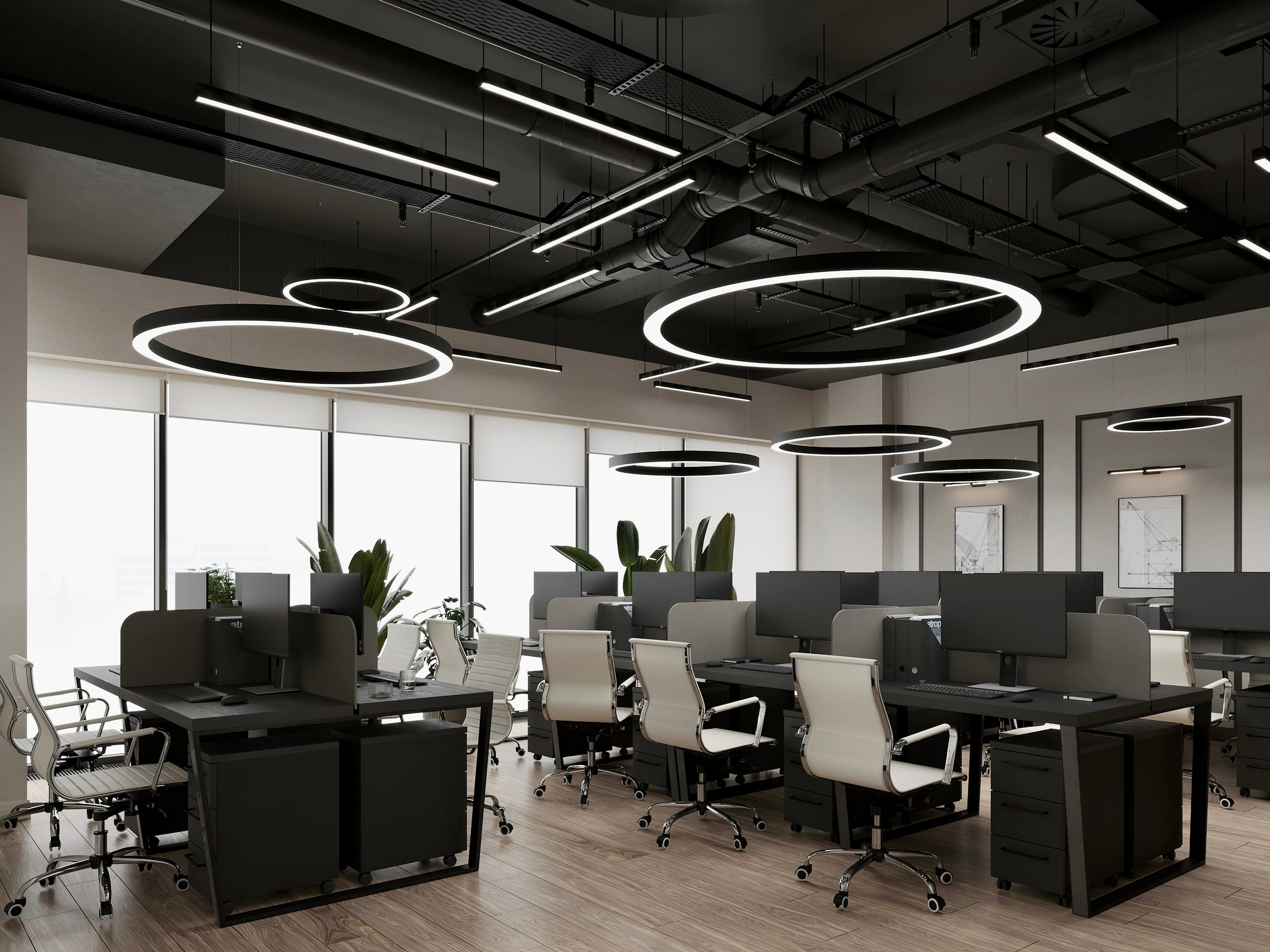 Офис 264 м², БЦ «Останкино». 3D Визуализация интерьера