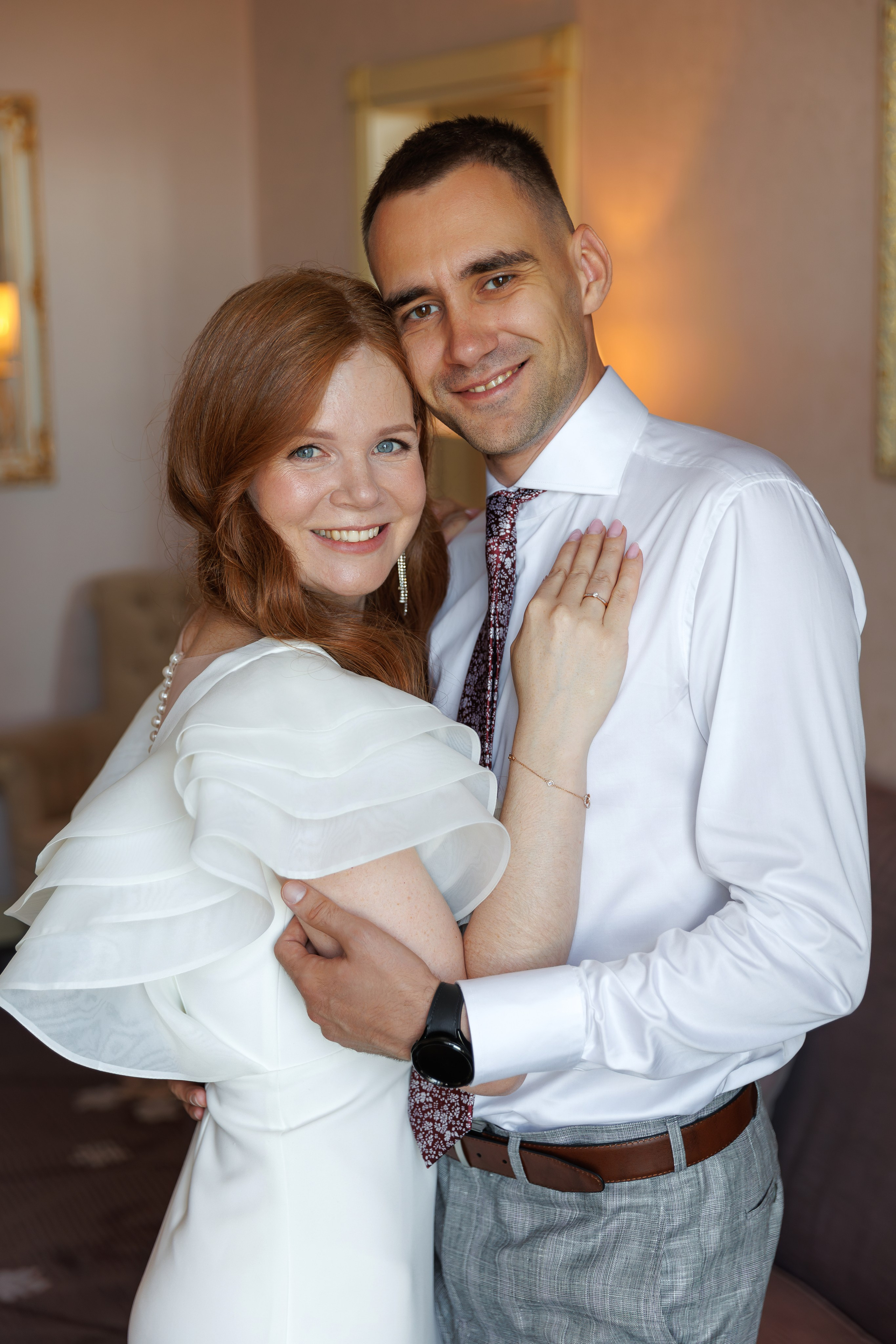 Свадебная фотосессия и сборы в отеле Милан (м. Домодедовская). Свадебный фотограф Москва и МО Сергей Киржаев