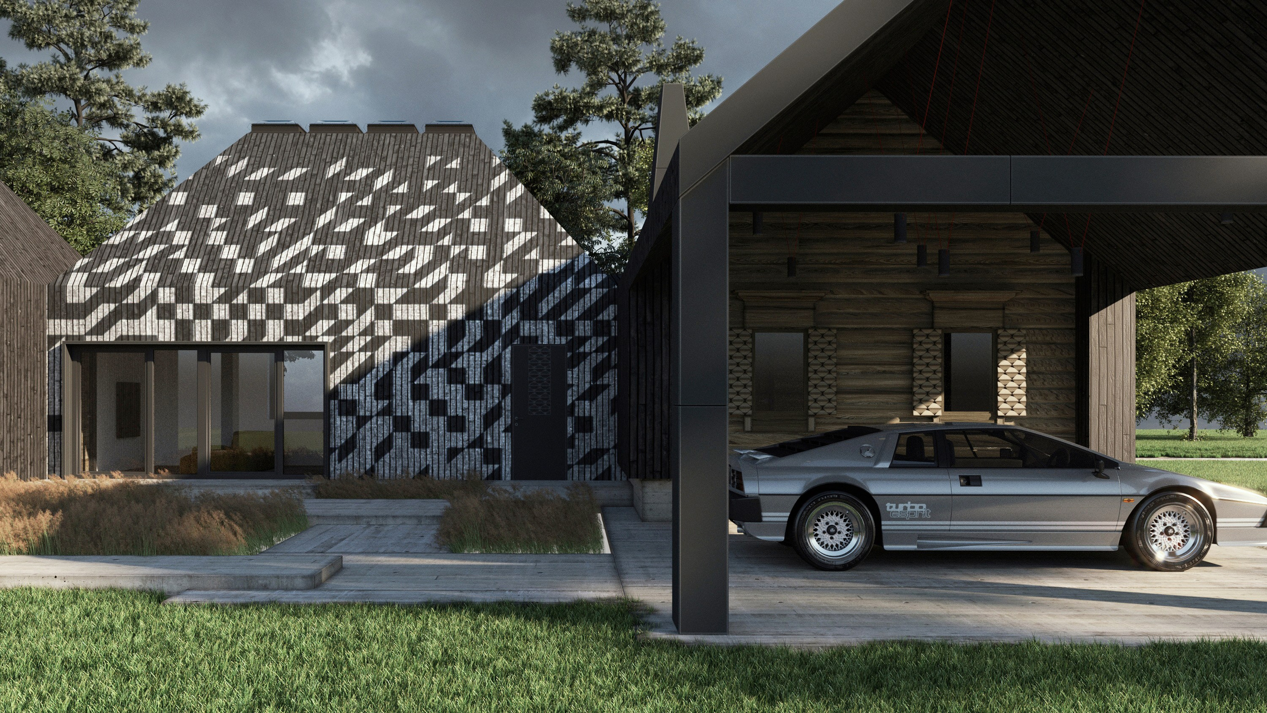 The hut. Paintings by the artist Sergey Ratchin