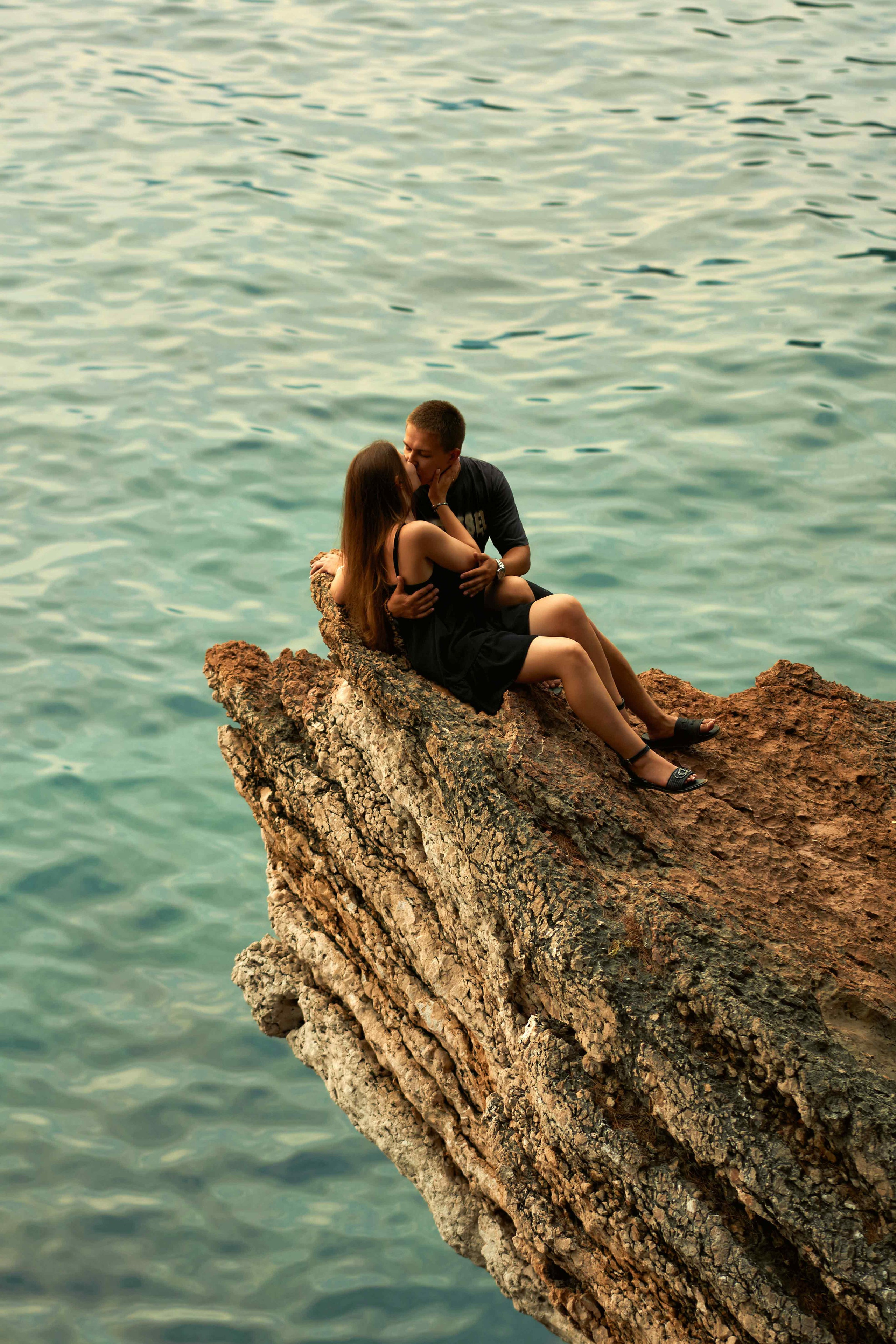 Love Story Photoshoot in Montenegro | Couple on the Beach at Sveti Stefan