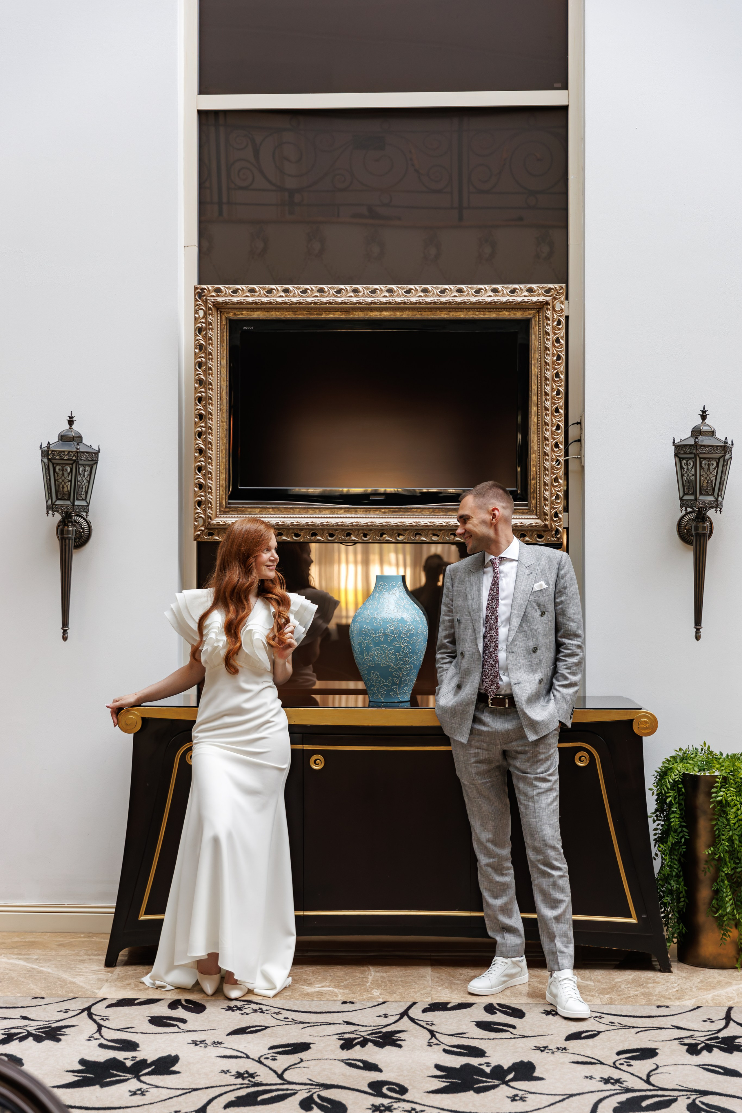 Свадебная фотосессия и сборы в отеле Милан (м. Домодедовская). Свадебный фотограф Москва и МО Сергей Киржаев