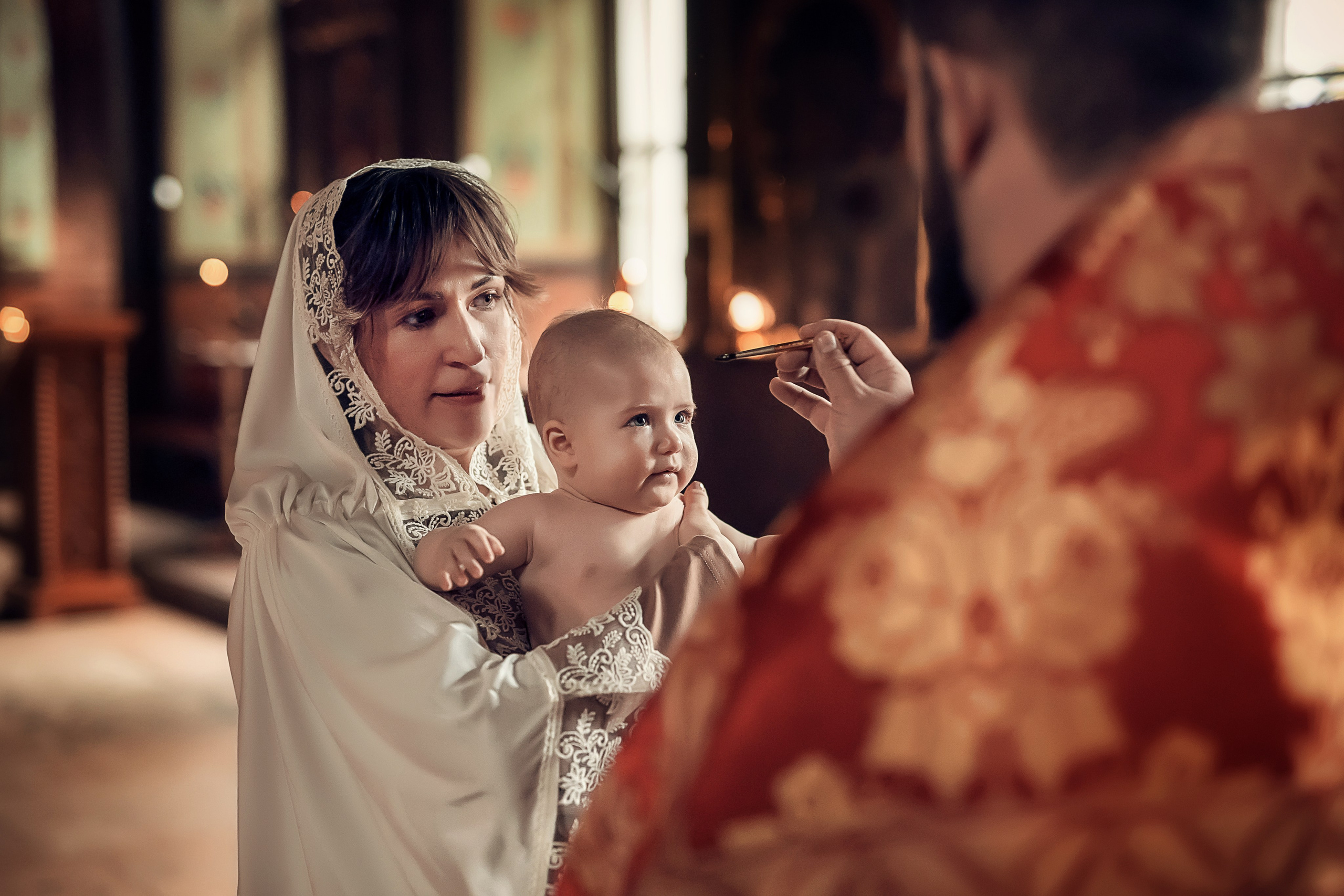 Крещение Екатерины в храме Святого Пимена в новых Воротниках